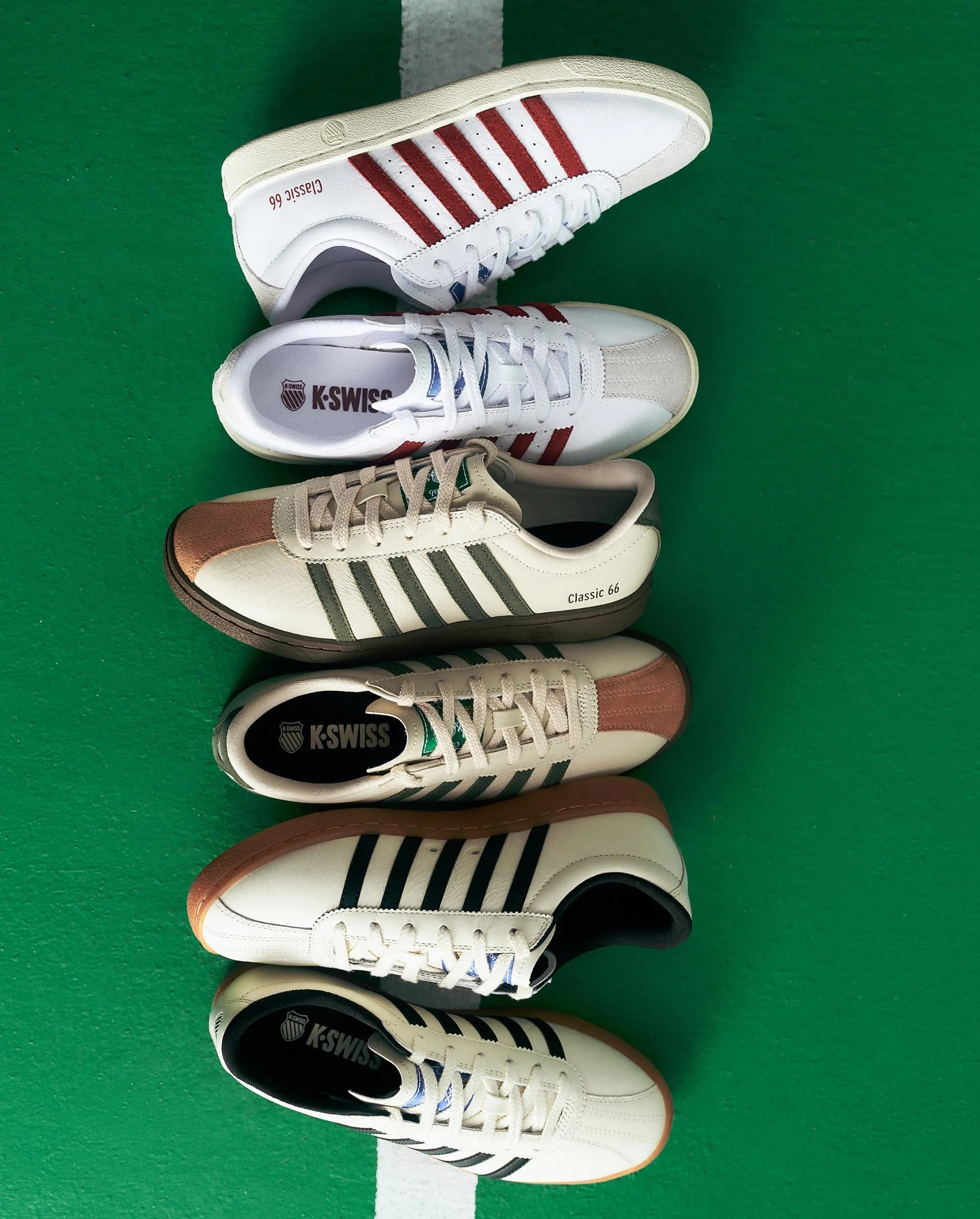 04712-114-M | MEN'S NEW CLASSIC 66 SNEAKERS | TOFU/GUM/BLACK Enhanced silhouette
