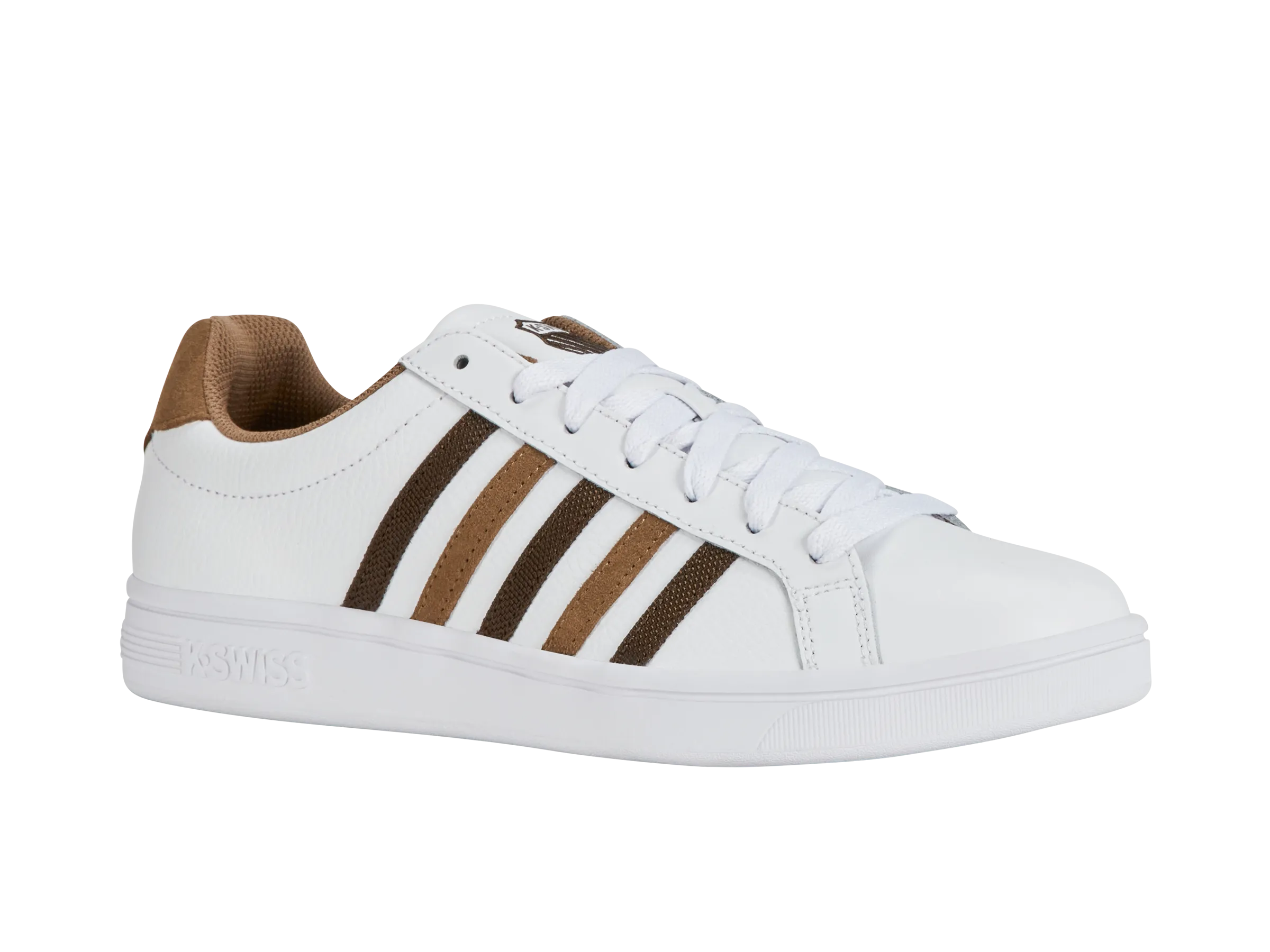 07011-919-M | COURT TIEBREAK | WHITE/TOASTED COCONUT/CHOCOLATE BROWN Performance Tuned Sole