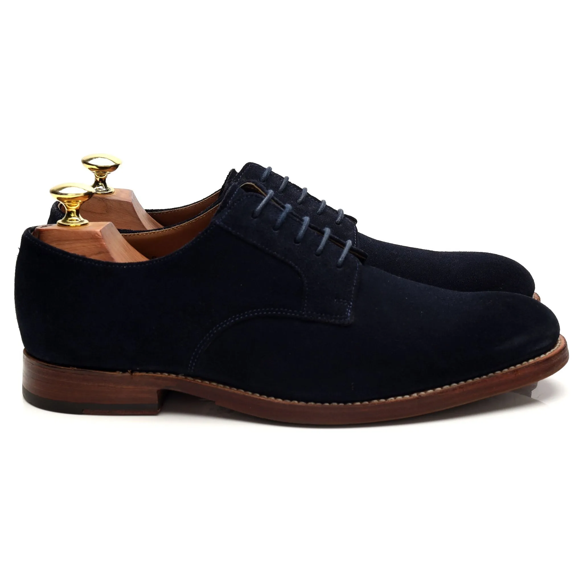 '110693' Navy Blue Suede Derby UK 7 F Urban Fashion