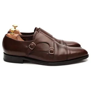 Italian Cut 1880 Legacy 'Wensum' Dark Brown Leather Double Monk Strap UK 10 F