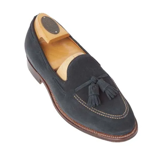 36205 - Tassel Loafer in Navy Blue Suede Classic Flex Comfort