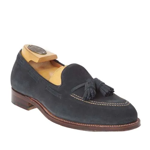 36205 - Tassel Loafer in Navy Blue Suede Classic Flex Comfort