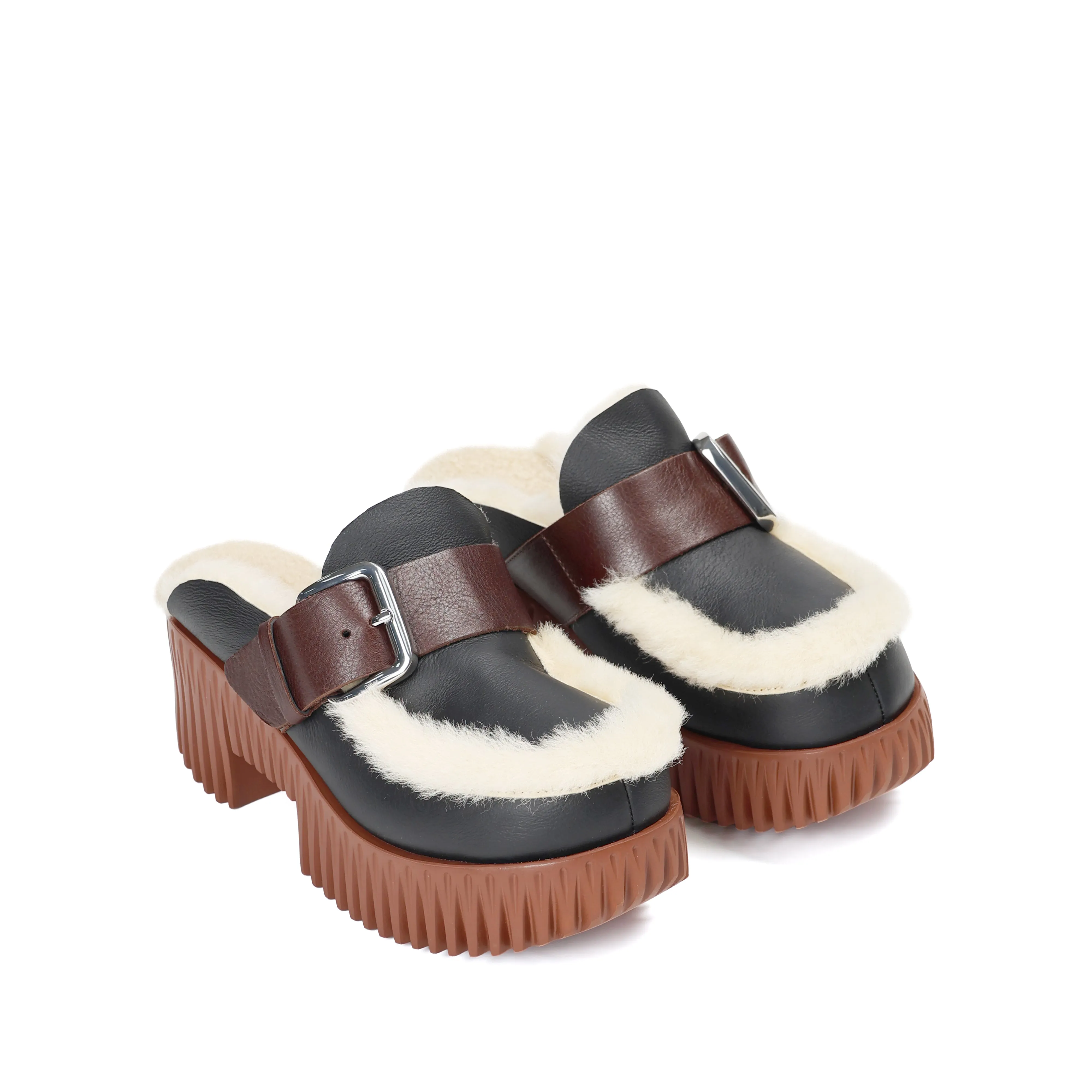4CCCCEES PLIA AMBER - OREO - BLACK & CREAM Lightweight Cushioning