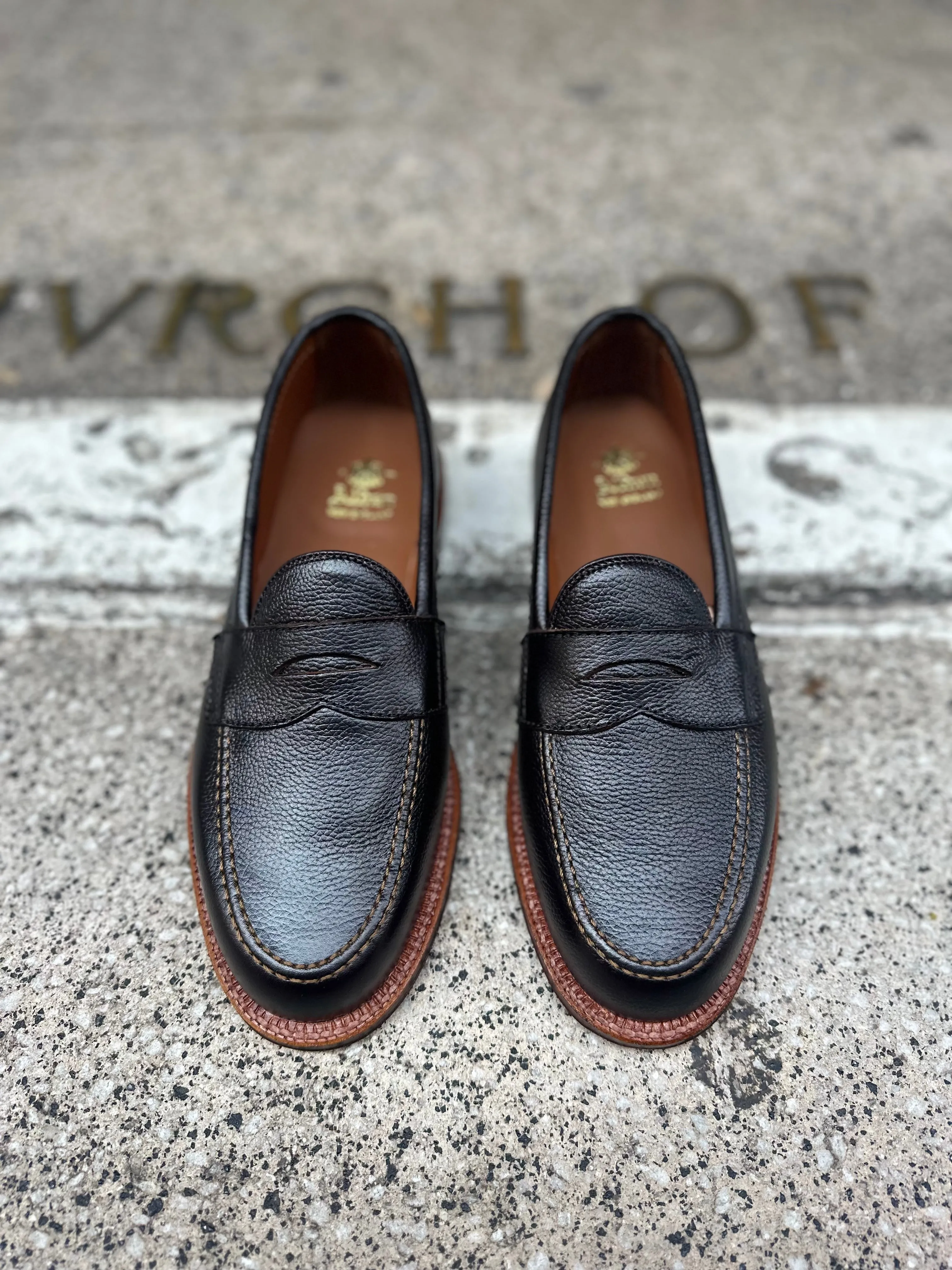 62456F - Penny Loafer in Brown Regina Grain Music Lane Musicians Style