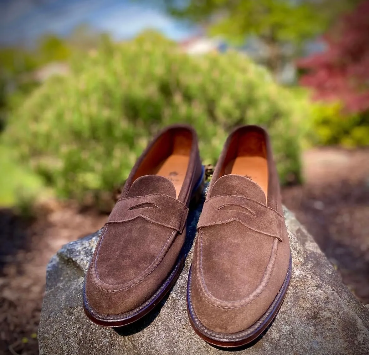 Free Power summer breeze 6245F - Unlined Leisure Hand Sewn in Brown Suede