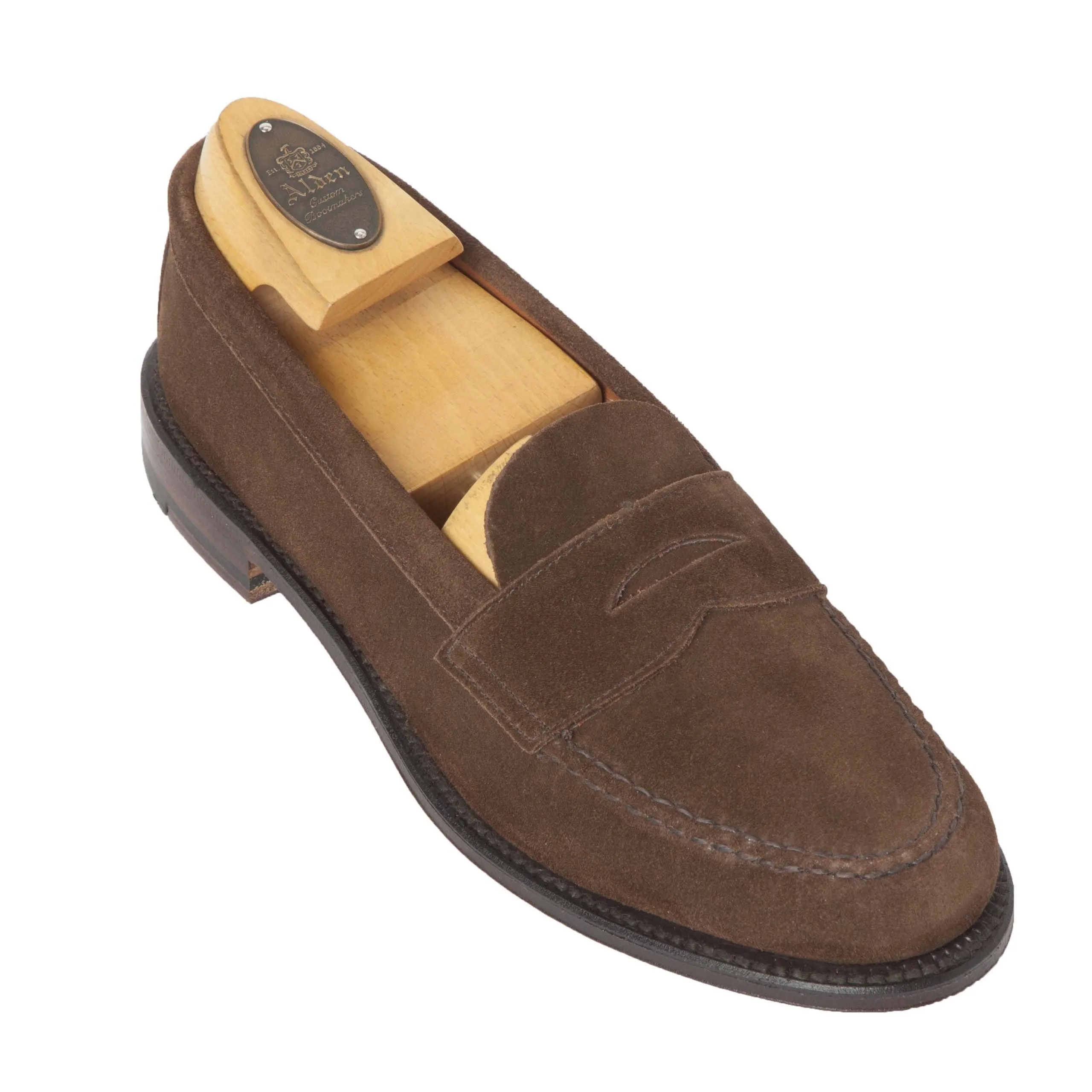 6245F - Unlined Leisure Hand Sewn in Brown Suede Roomy Fit