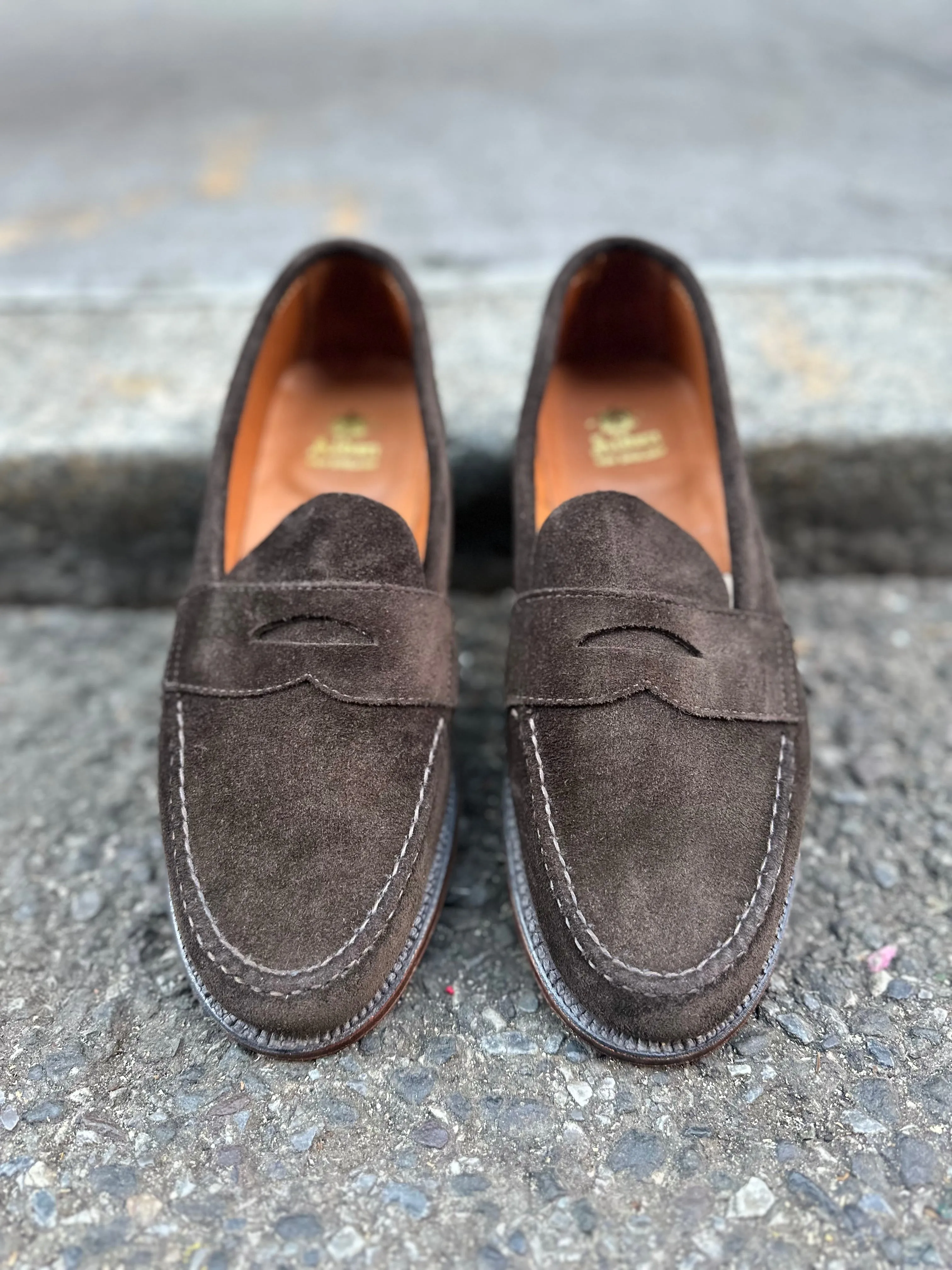 6248F - Unlined Leisure Hand Sewn in Dark Chocolate Suede Soft Cushioned