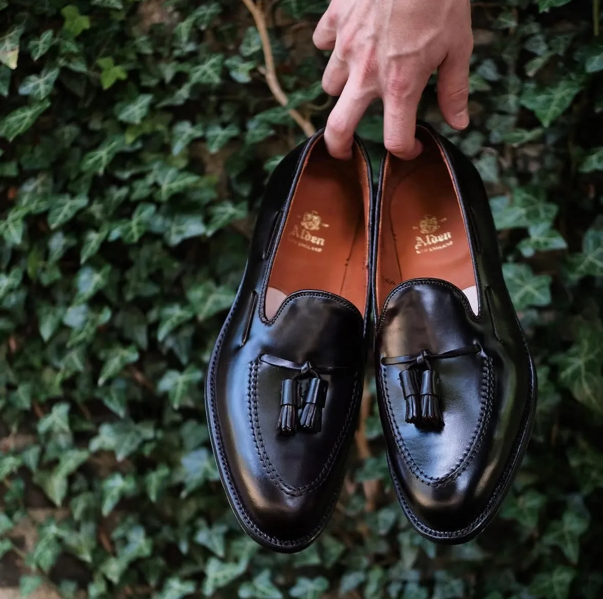664 - Tassel Loafer in Black Shell Cordovan Stylish Footwear
