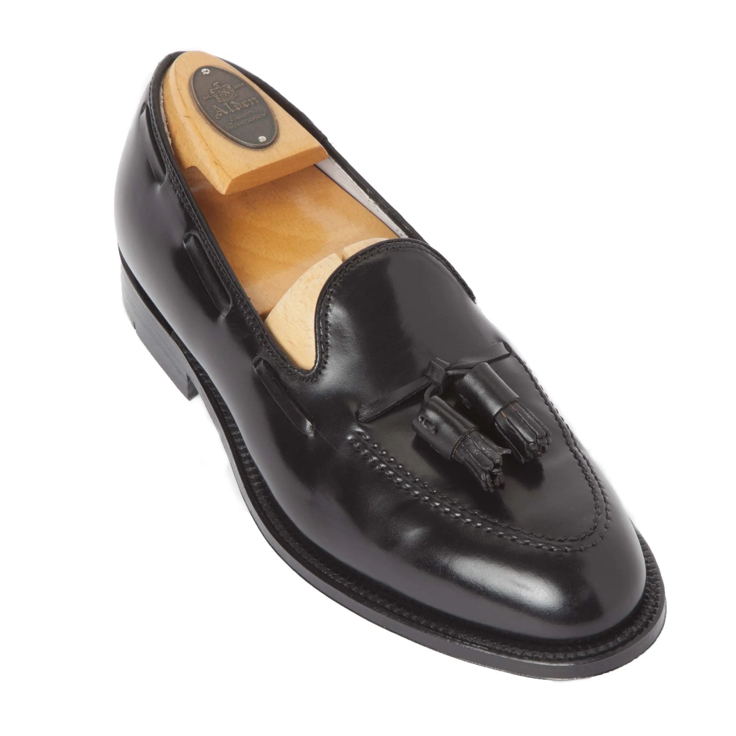 664 - Tassel Loafer in Black Shell Cordovan Stylish Footwear