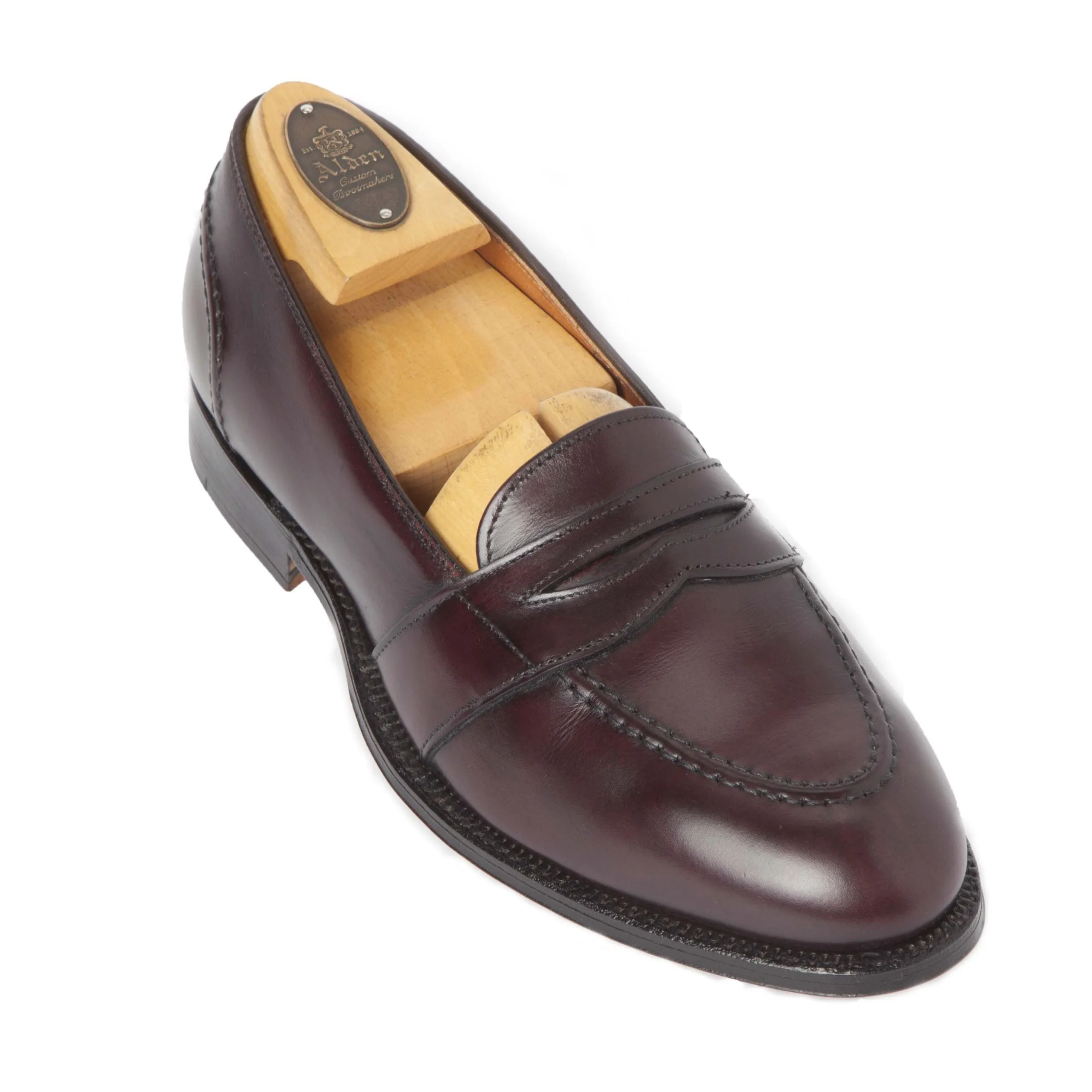 683 - Full Strap Loafer in Burgundy Calfskin Urban Comfort Edge
