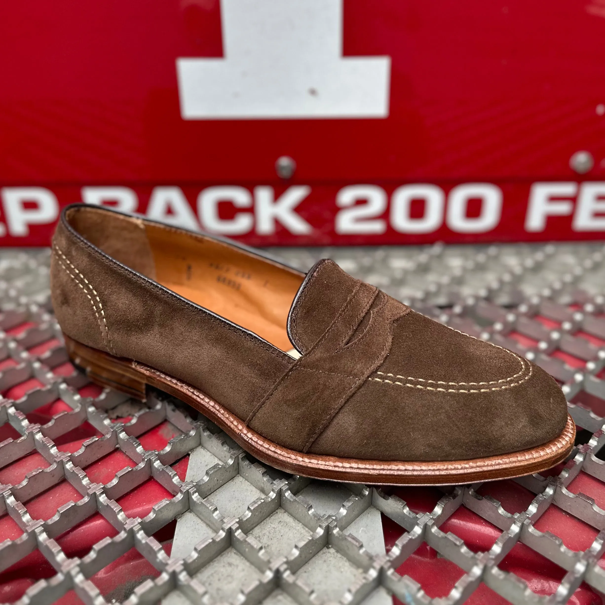 68333 - Full Strap Loafer in Humus Suede Comfort Walk