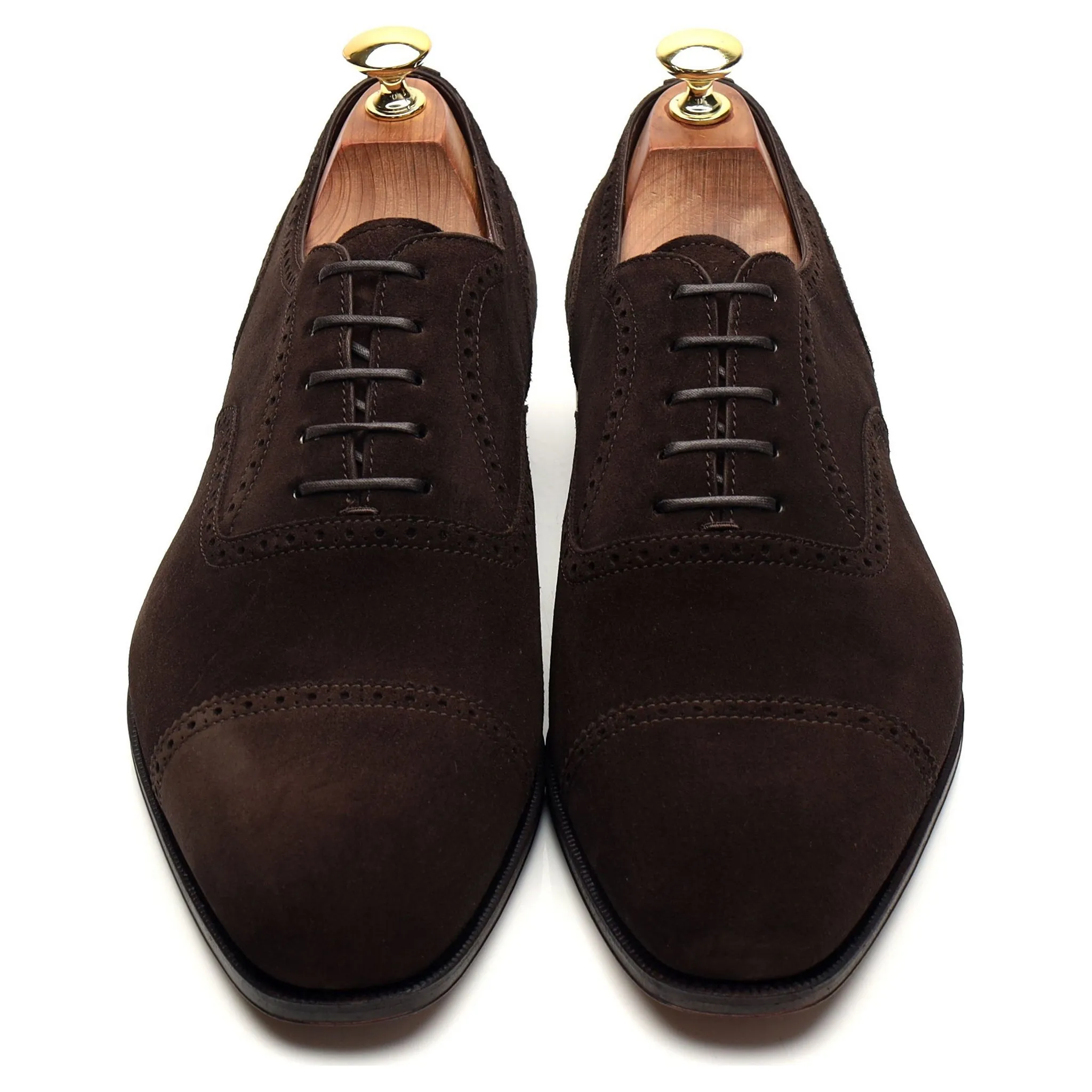 '80214' Dark Brown Suede Oxford Brogues UK 7 - 10 Everyday Durability