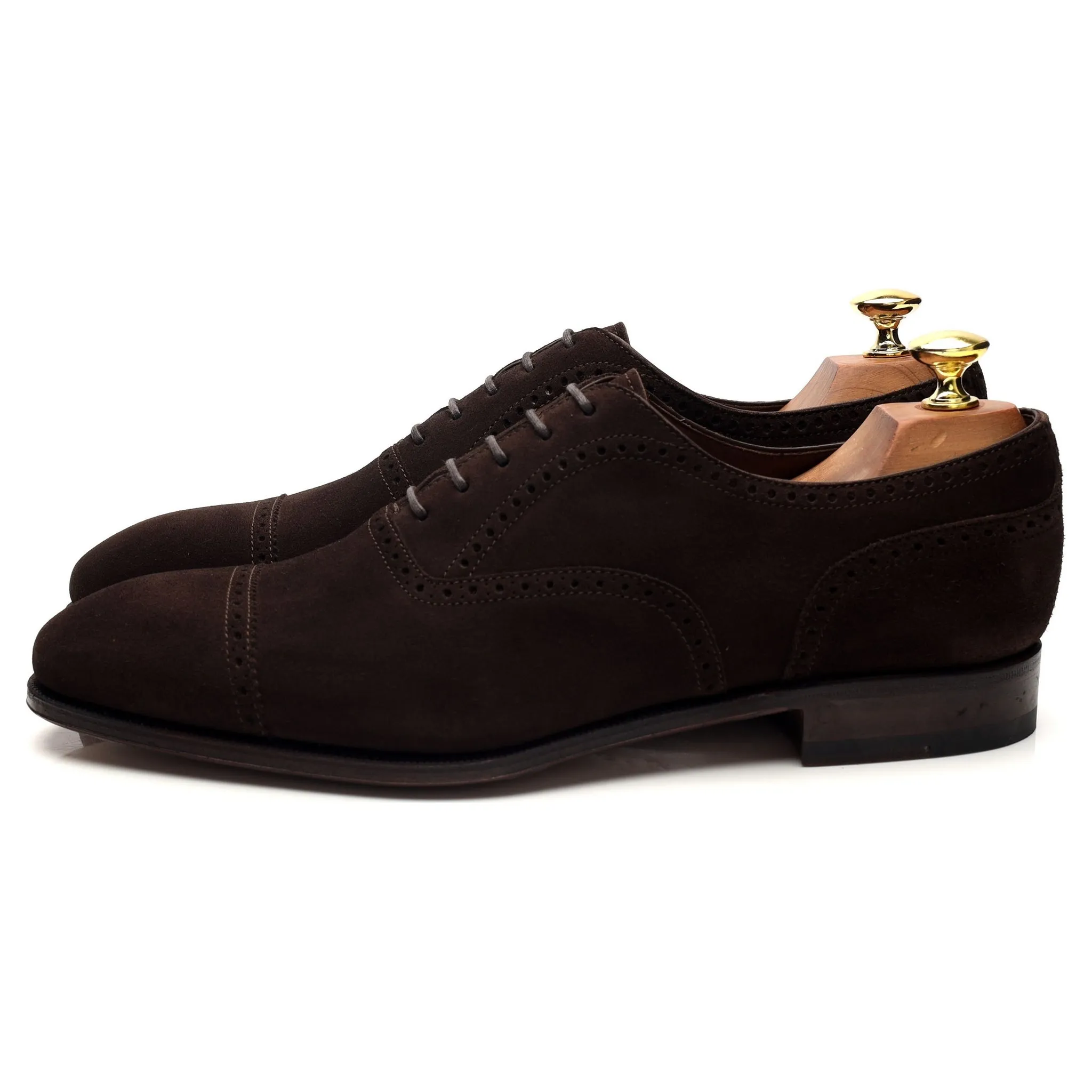 '80214' Dark Brown Suede Oxford Brogues UK 7 - 10 Everyday Durability