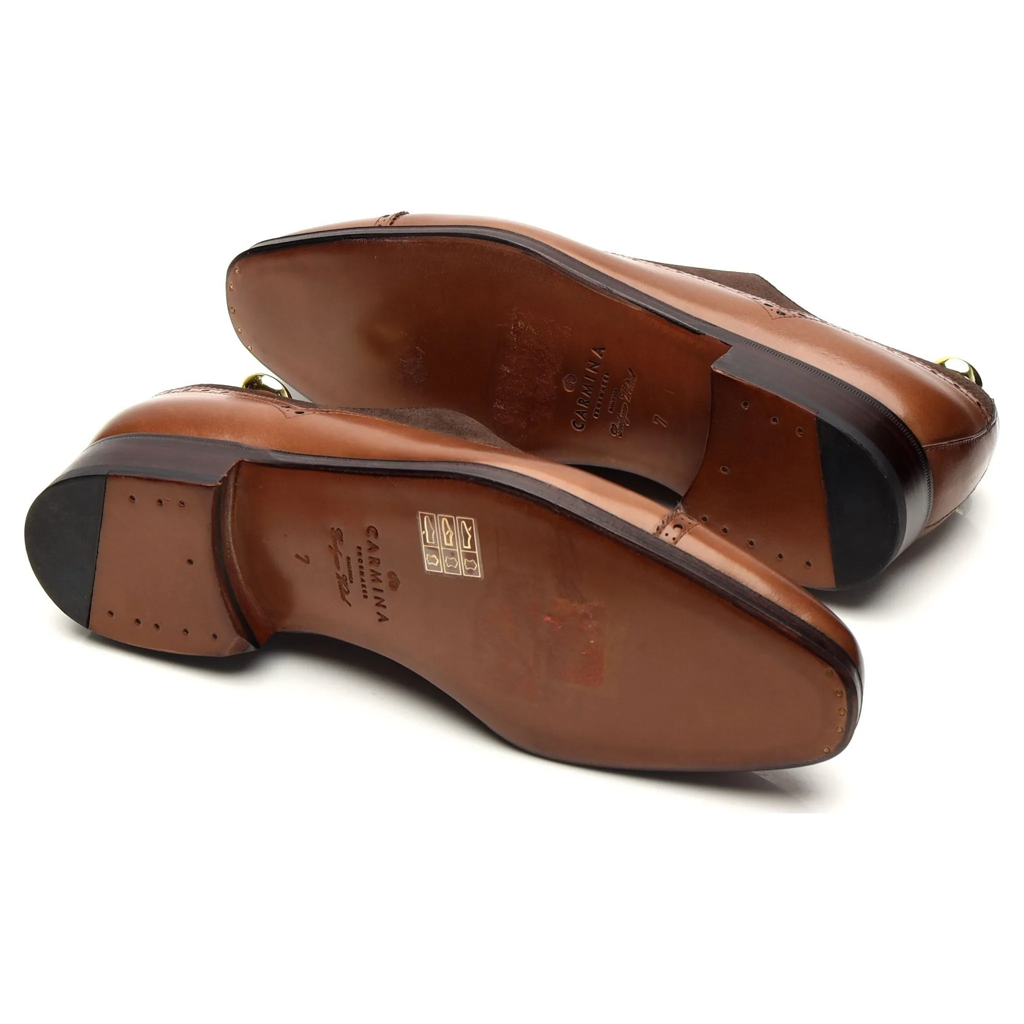 '80460' Brown Leather / Suede Oxford Brogues UK 7 - 12 Slimline