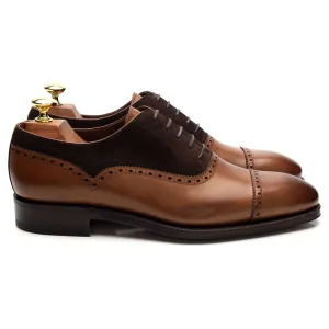 Sophisticated Comfort '80460' Brown Leather / Suede Oxford Brogues UK 7 - 12