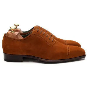 '80512' Tan Brown Suede Oxford Brogues UK 10 Day Wear