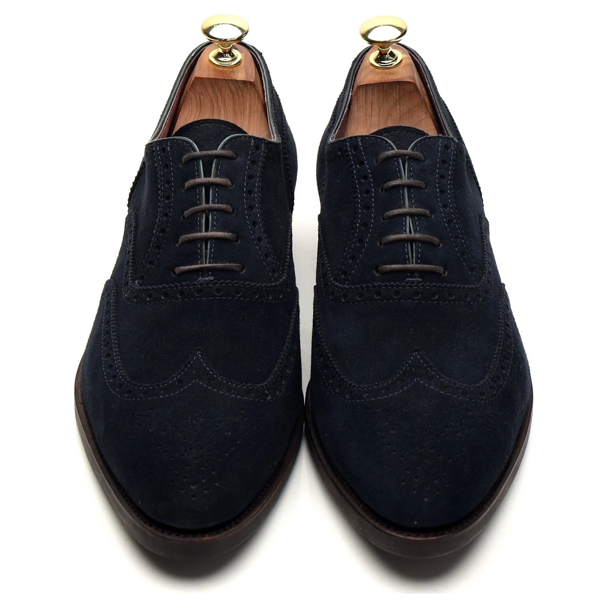 '813' Navy Blue Suede Oxford Brogues UK 8.5 - 10.5 Supportive
