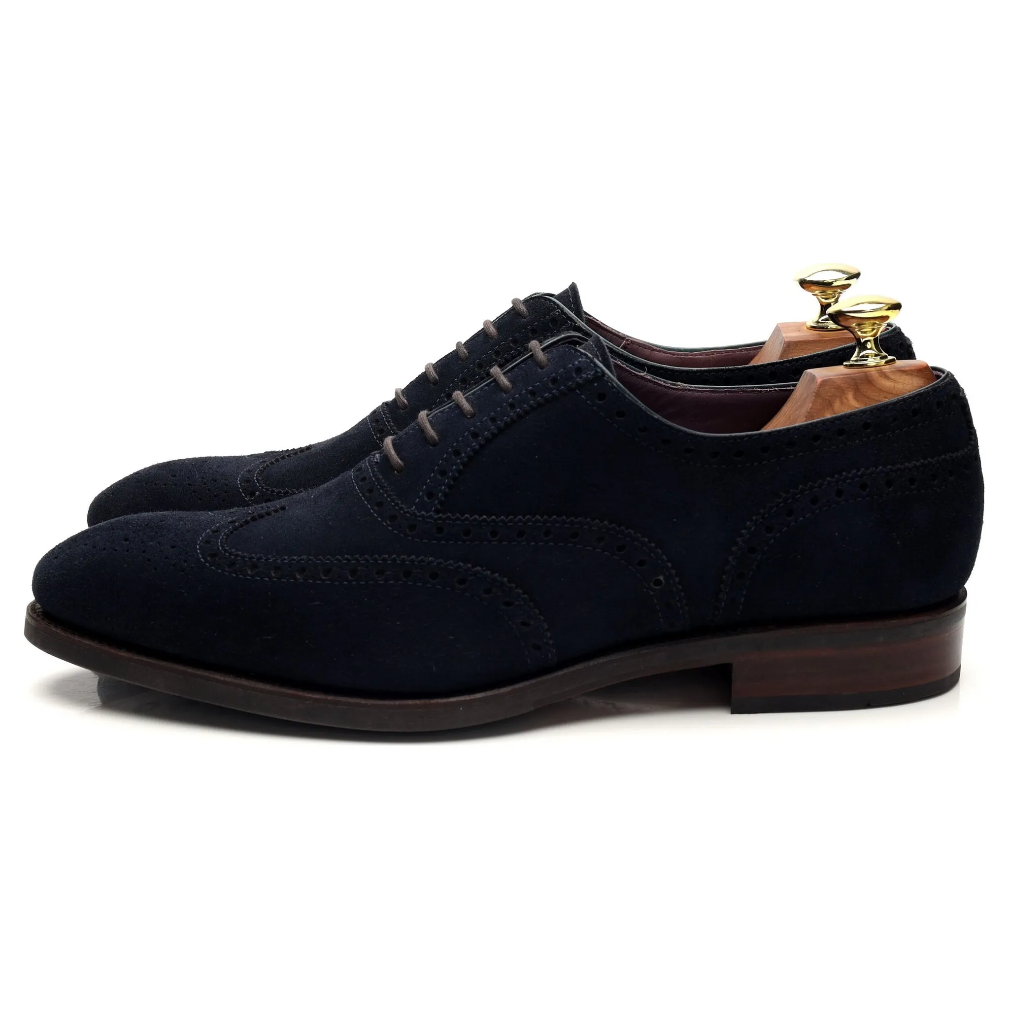 '813' Navy Blue Suede Oxford Brogues UK 8.5 - 10.5 Supportive