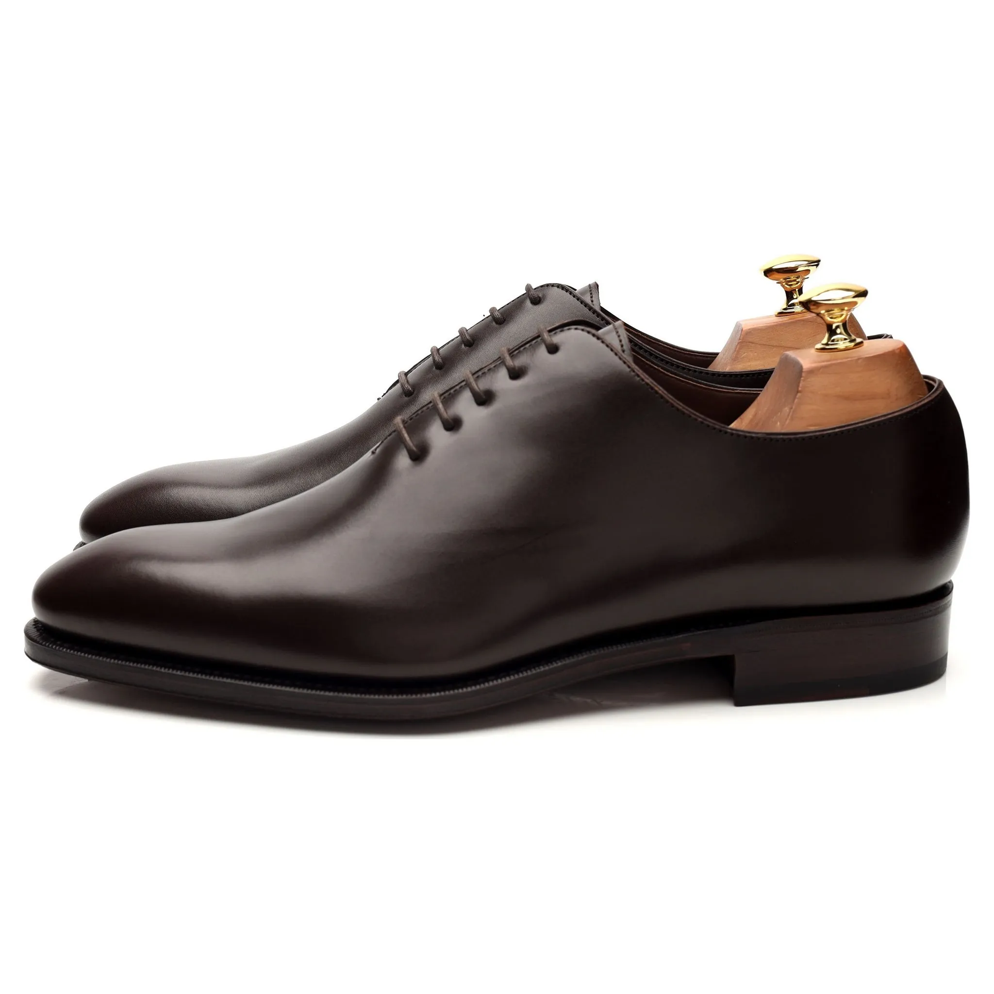 '910' Dark Brown Leather Wholecut Oxford UK 8 - 11 Adaptable