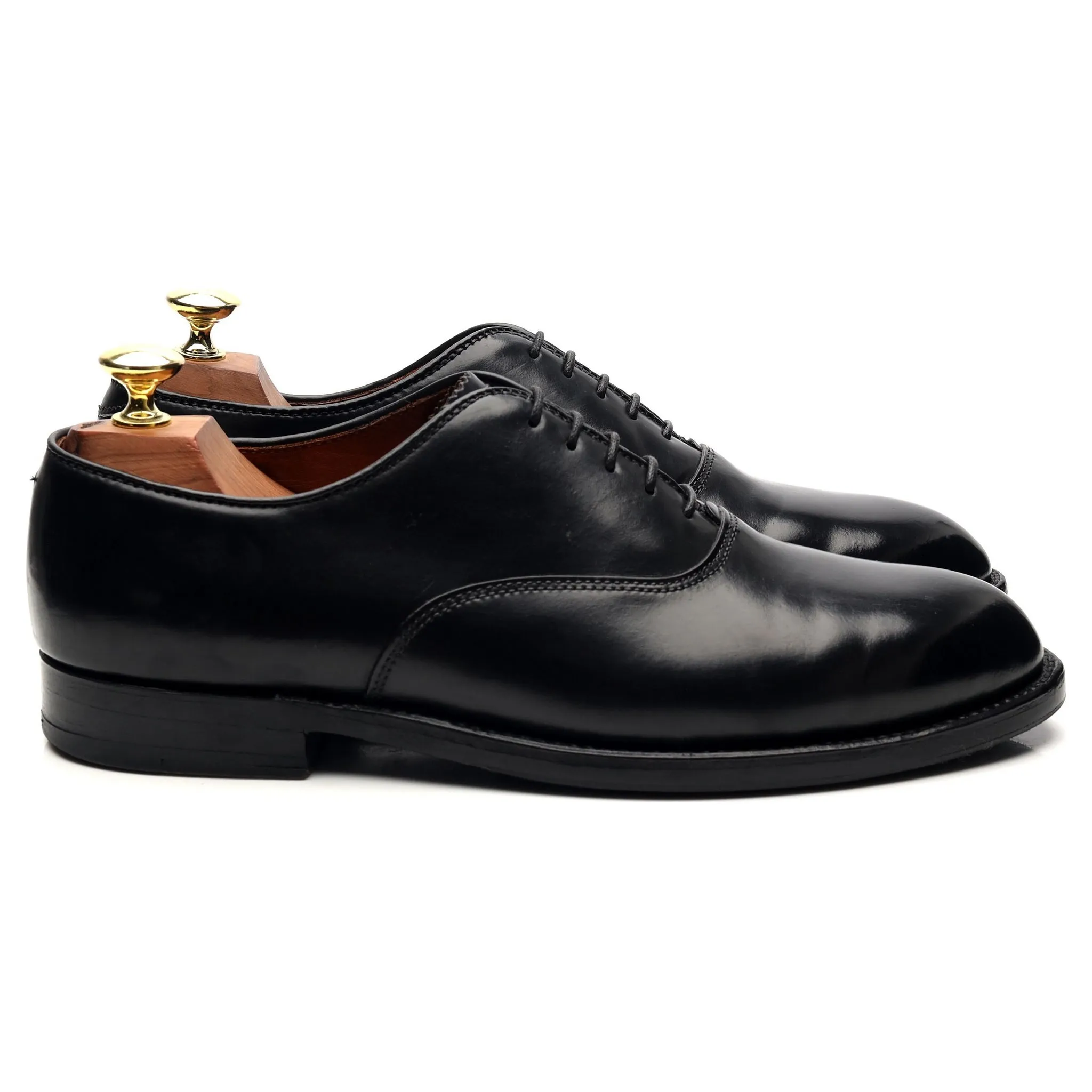 Comfy Step '9341' Black Cordovan Leather Oxford UK 7.5 US 8 D