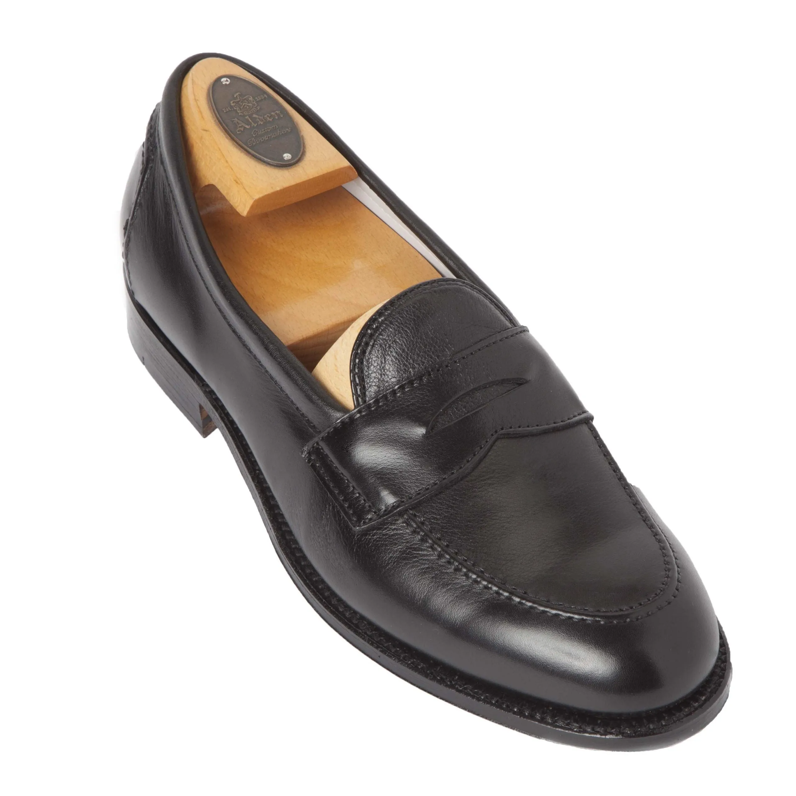 9695F - Flex Penny Loafer in Black Calfskin Urban Minimal