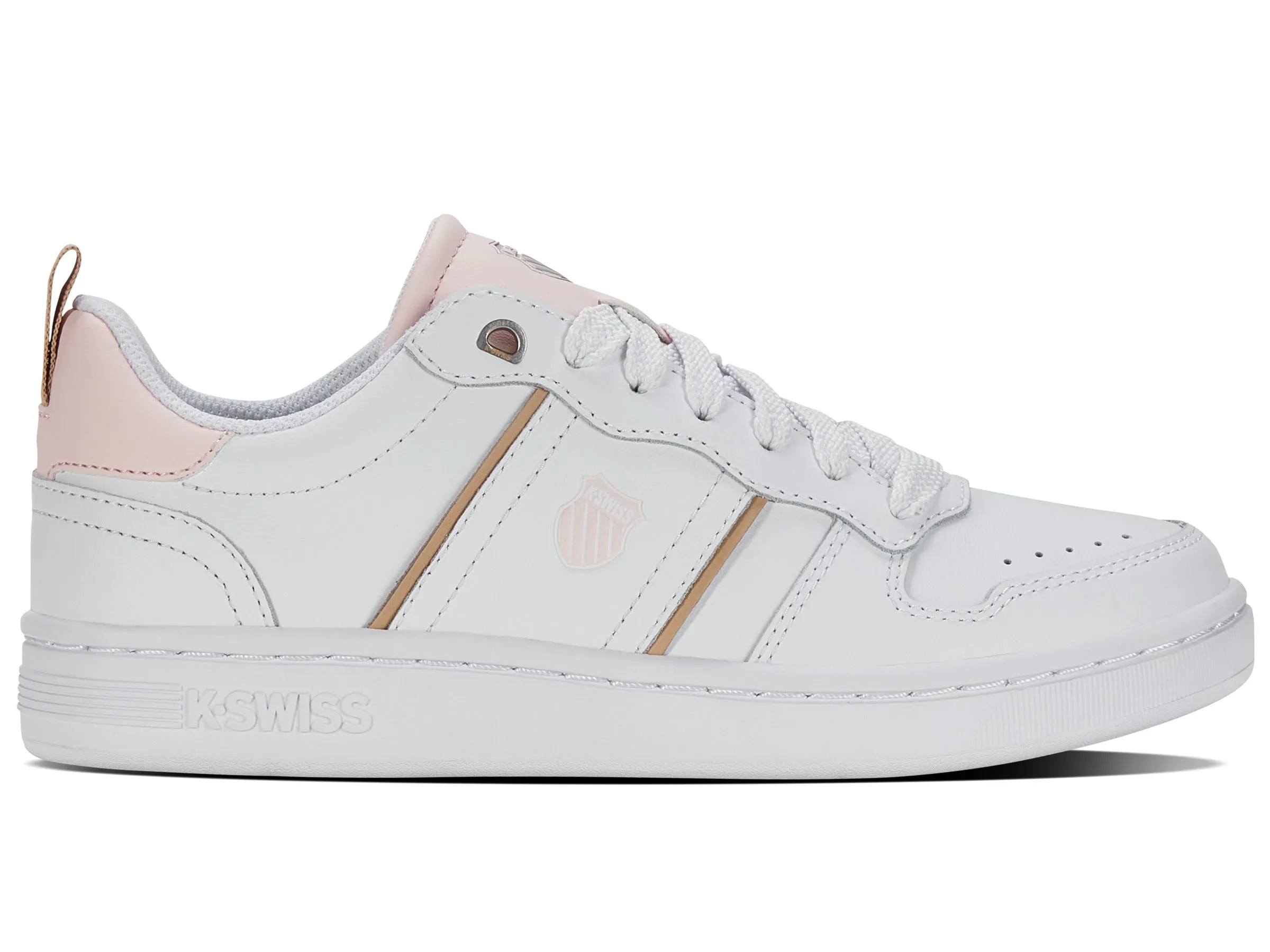 98903-191-M | LOZAN MATCH LTH | WHITE/HEAVENLY PINK/IRISH CREAM Cool Design Stitched Detailing