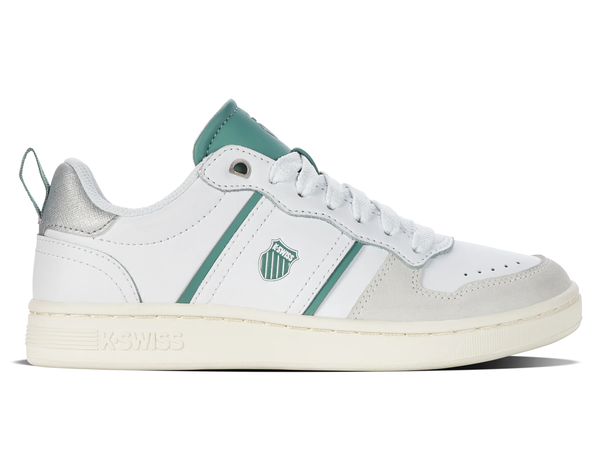 98903-939-M | LOZAN MATCH LTH | WHITE/BERYL GREEN/STARWHITE/SILVER Light cushion Gym Essential