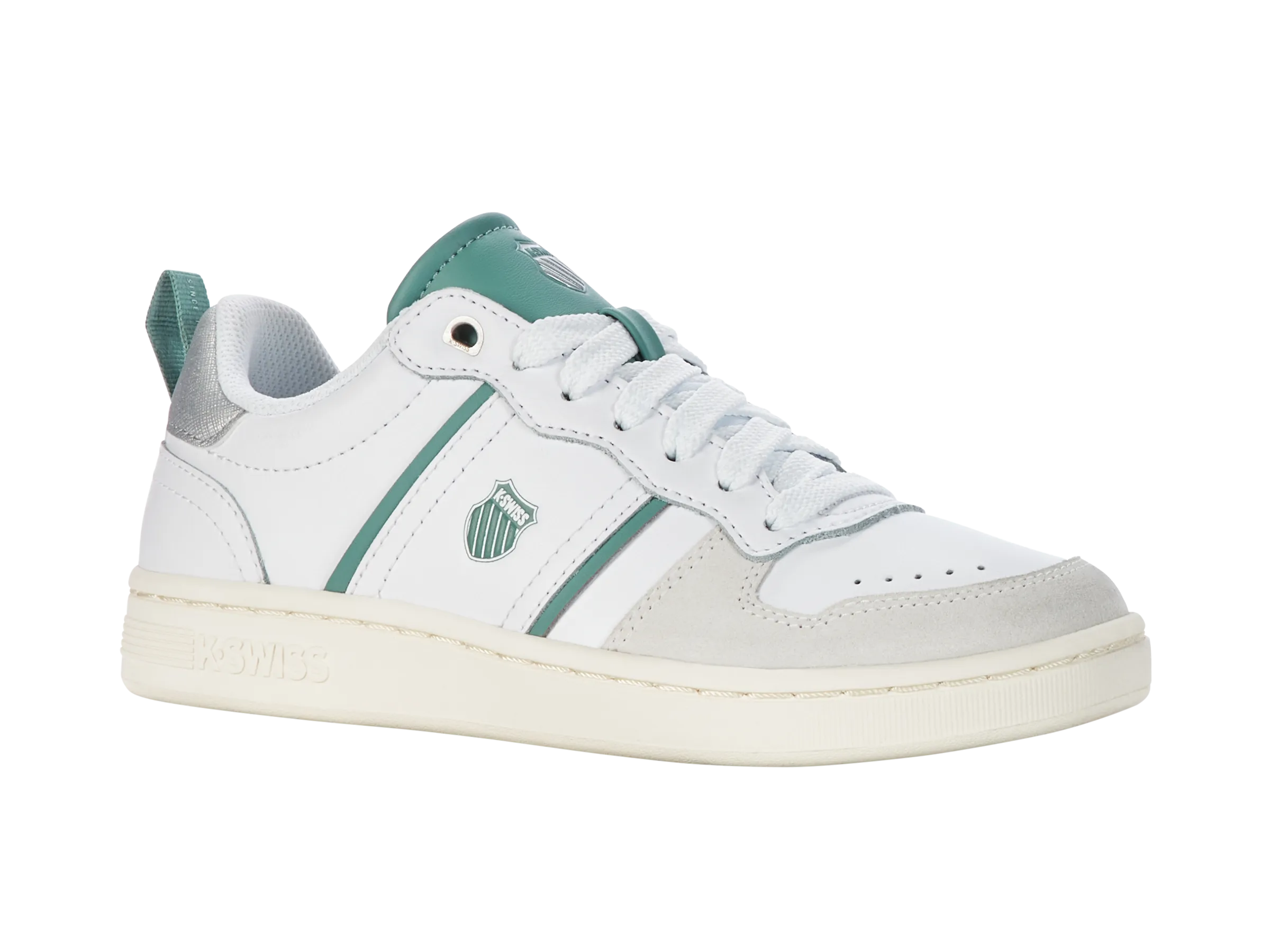 98903-939-M | LOZAN MATCH LTH | WHITE/BERYL GREEN/STARWHITE/SILVER Sculpted cushioning