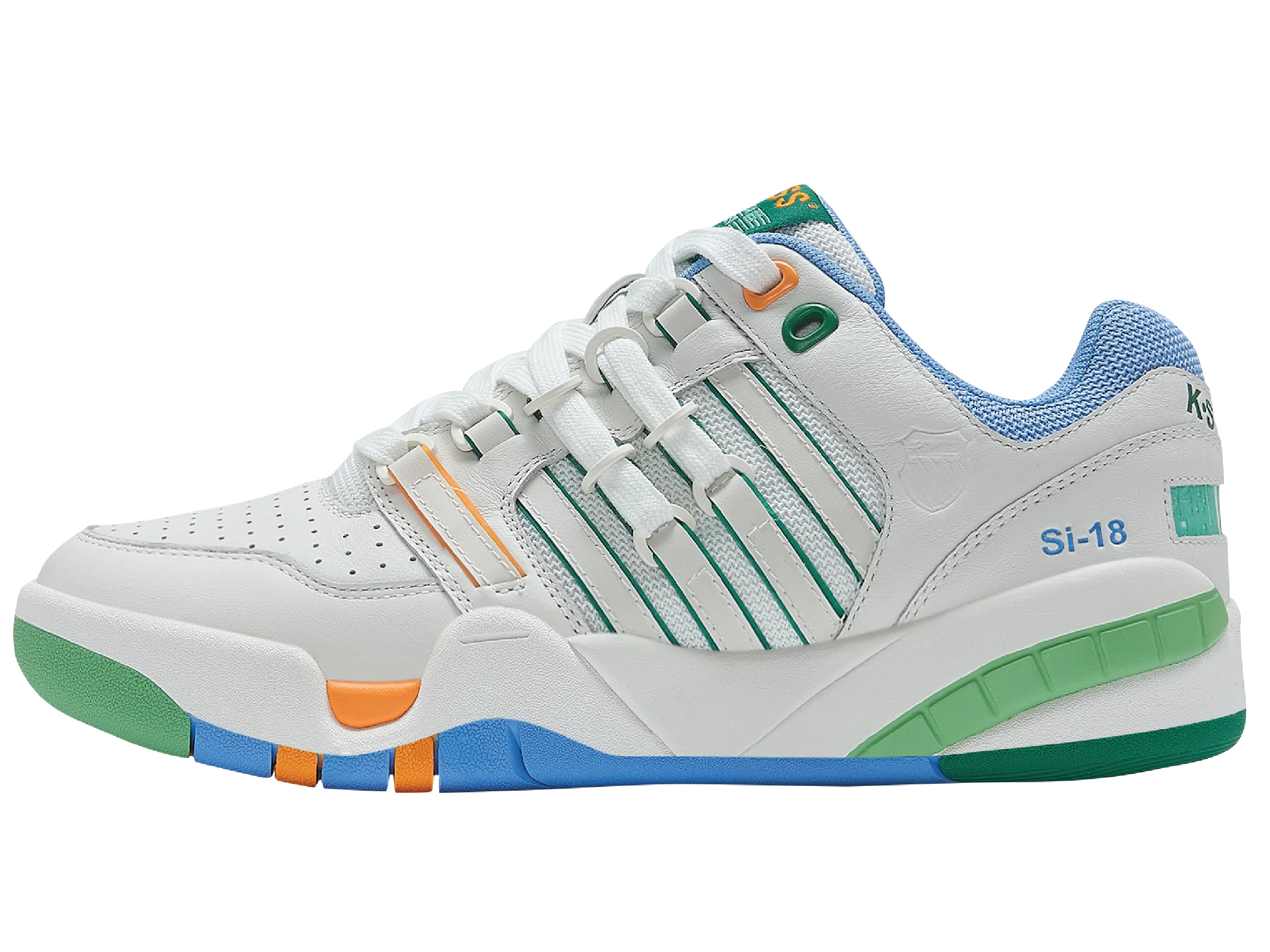 99280-148-M | SI-18 | WHITE/GREEN/BLUE Stylish Flex