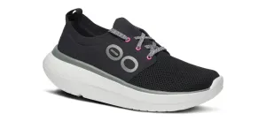 OOFOS OOMY STRIDE - BLACK & WHITE Style Upgrade Rubber Sole