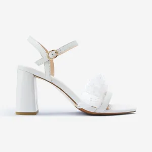 Minimalist Heels Freya Sandal Heel | Off-White Leather