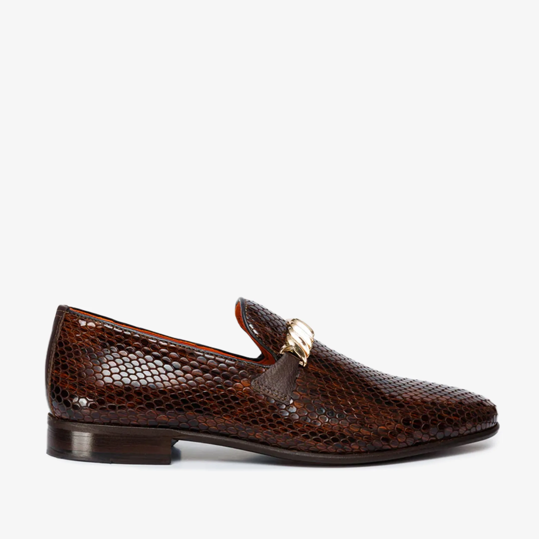 Kids Fun Ring Walk The King Tan Bit Dress Loafer Men Shoe