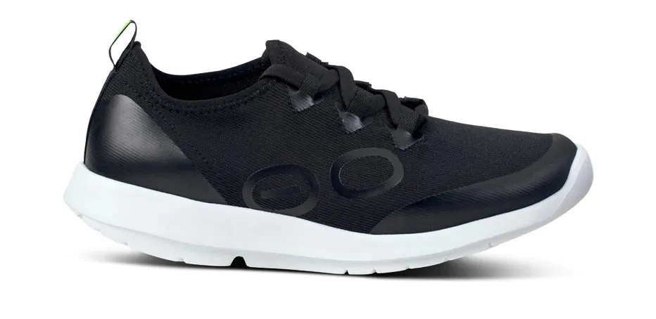 Air Touch OOFOS OOMG SPORT LACE-UP - BLACK & WHITE - 5076WHTBLK