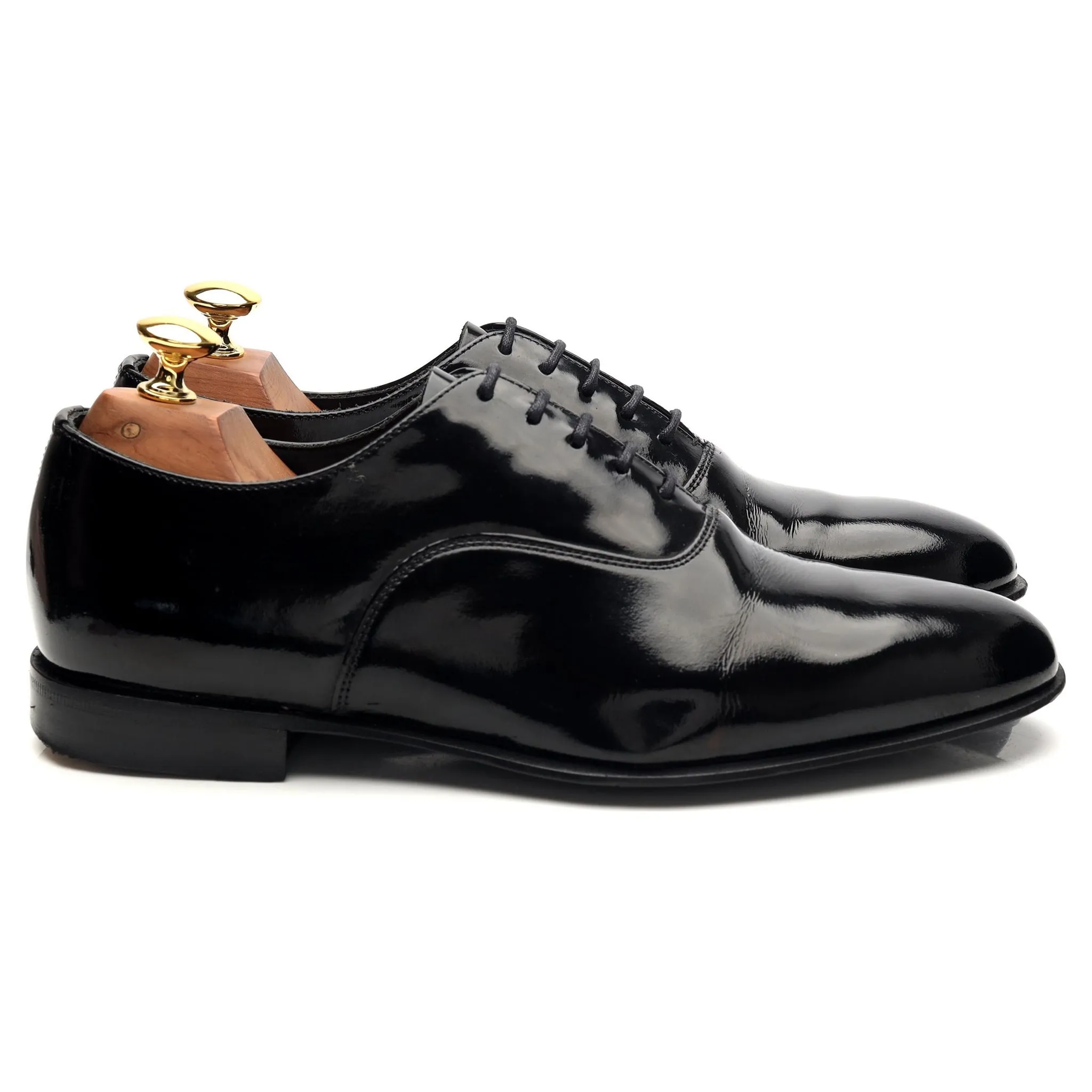 'Alastair' Black Patent Leather Oxford UK 6 G Urban Slip On