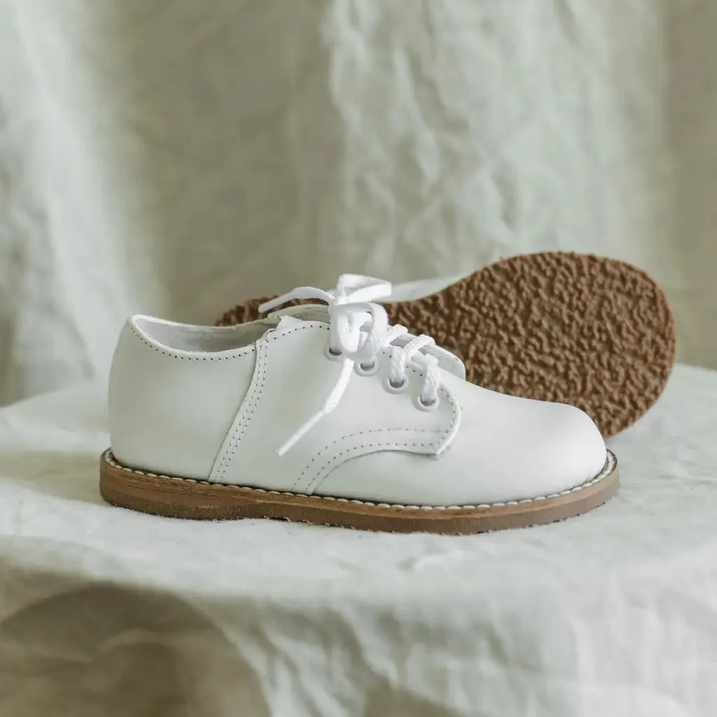 Albert Saddle - White/White Lace Kids