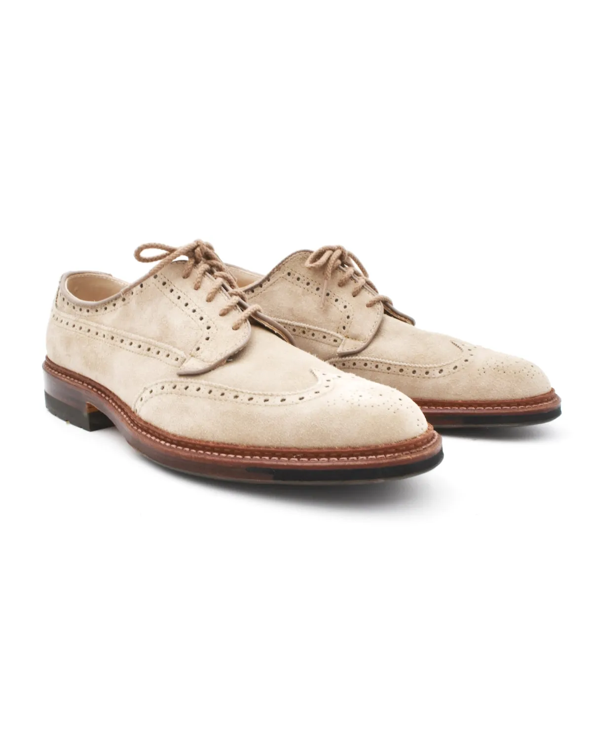 Alden Milkshake Suede Short Wing Blutcher Everyday Step Comfort