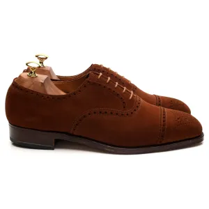 Breathable Design 'Aldgate 2' Snuff Brown Suede Oxford Brogues UK 10 E