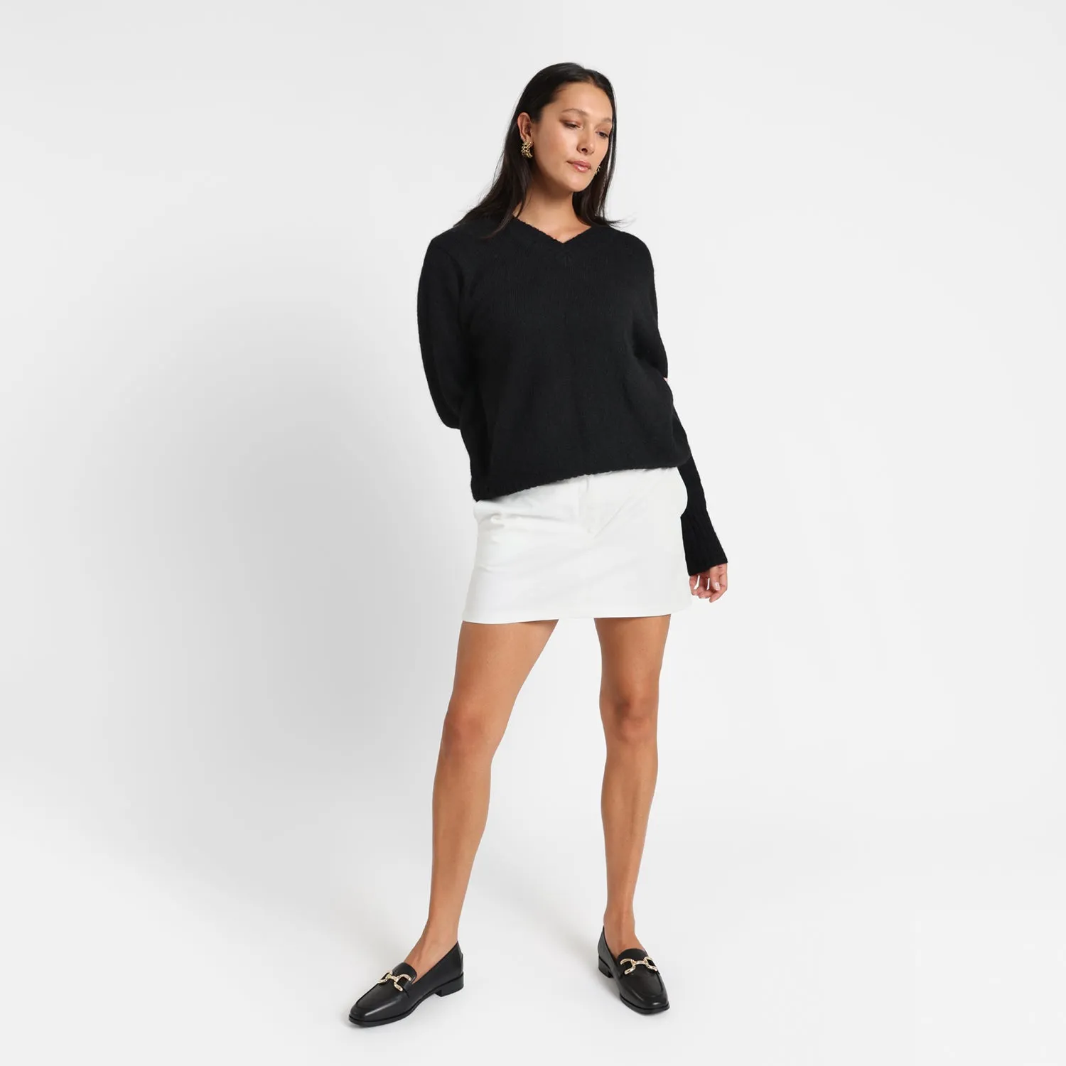 Alisa Loafer | Black leather Modern Ease