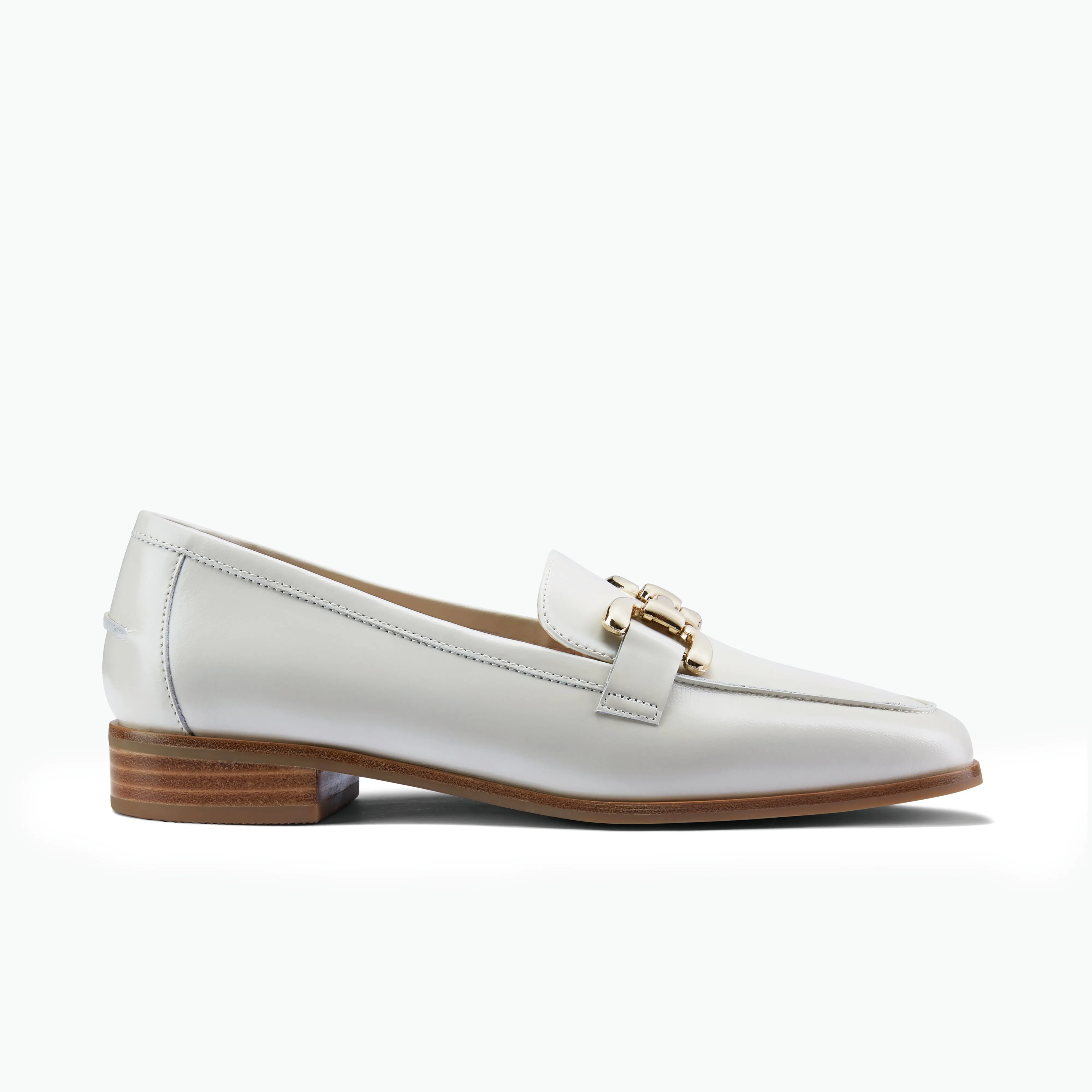 Casual Fit Clear Path Alisa Loafer | Ivory oiled leather