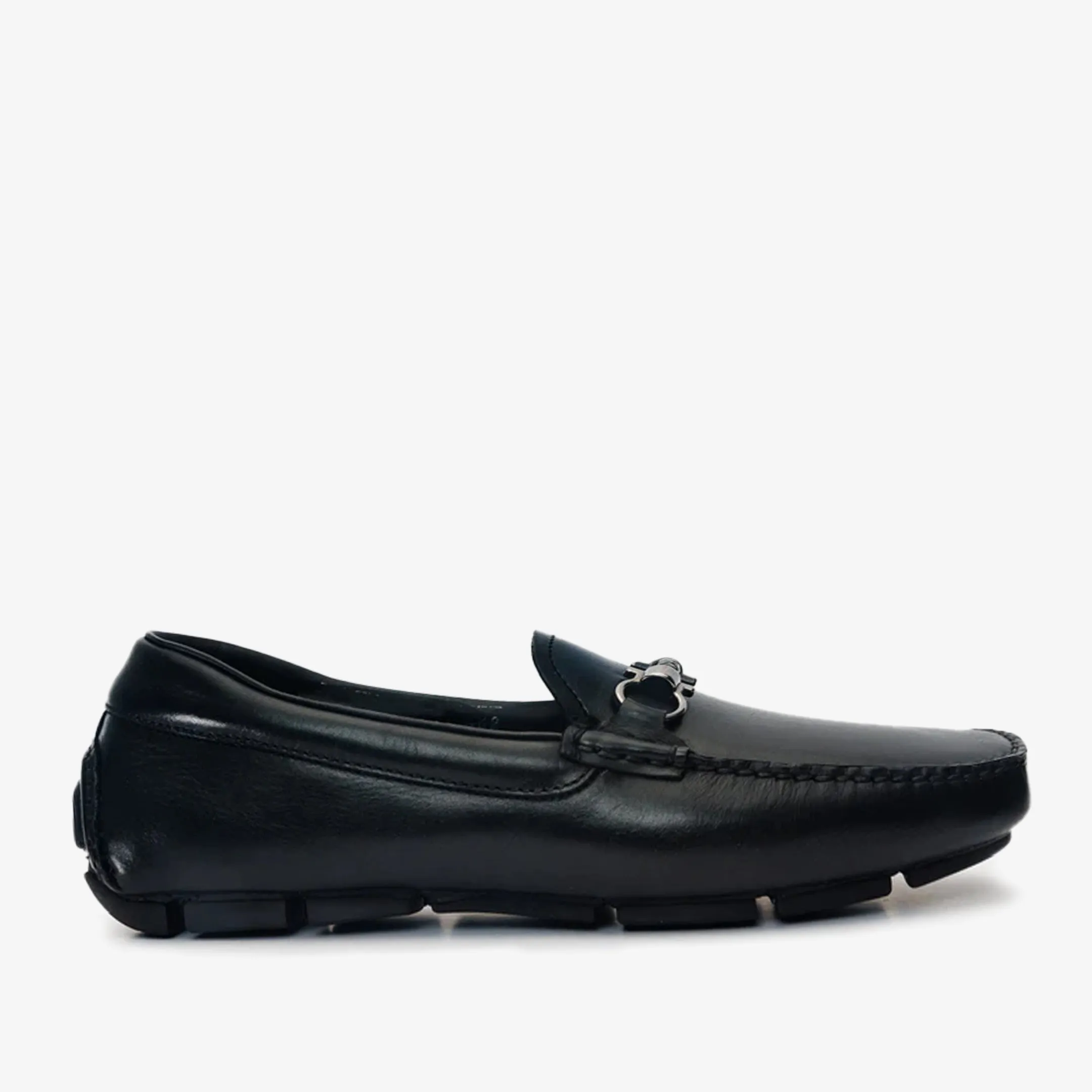 All-Day Stability Pavia Black Leather Bit Drive Loafer Men Shoe