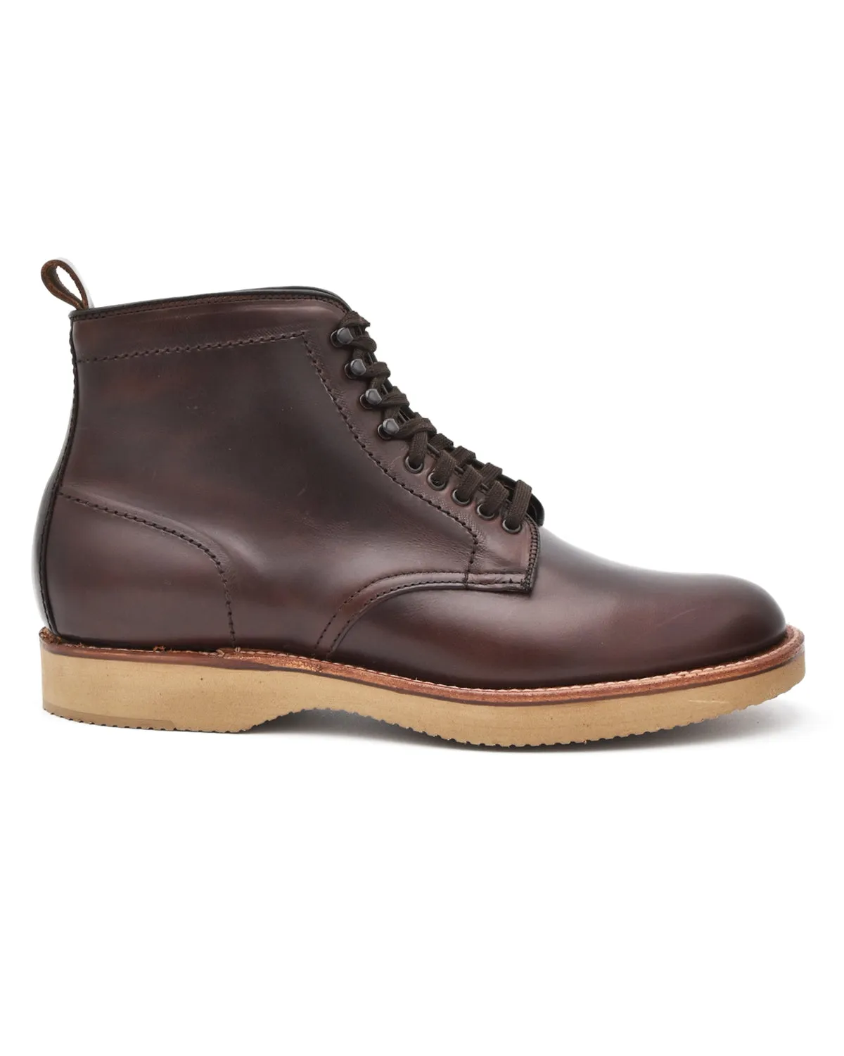 All-Day Support Alden Dark Brown Chromexcel Plain Toe Boot