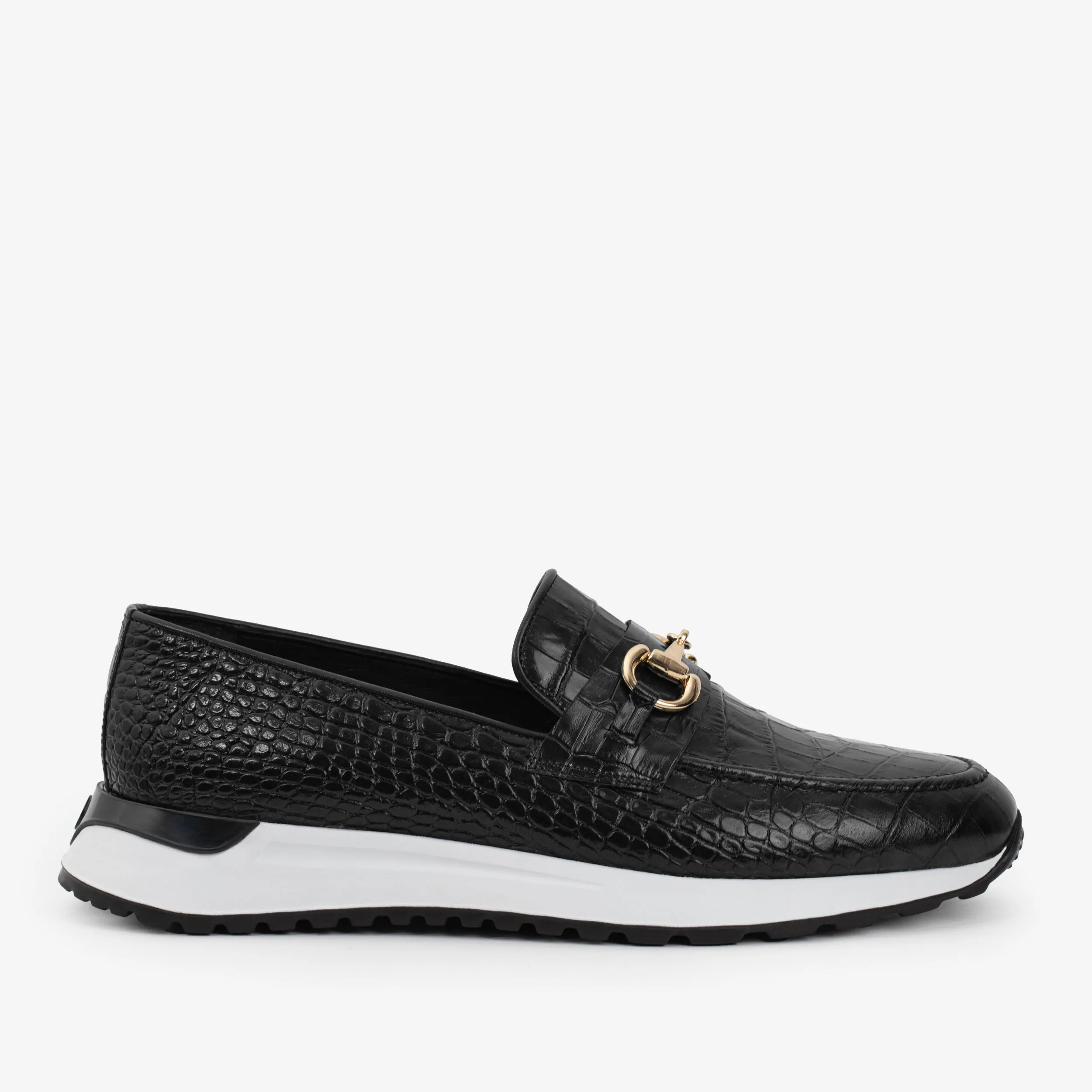 Comfort Strap Year long The Padova Black Leather Men Sneaker