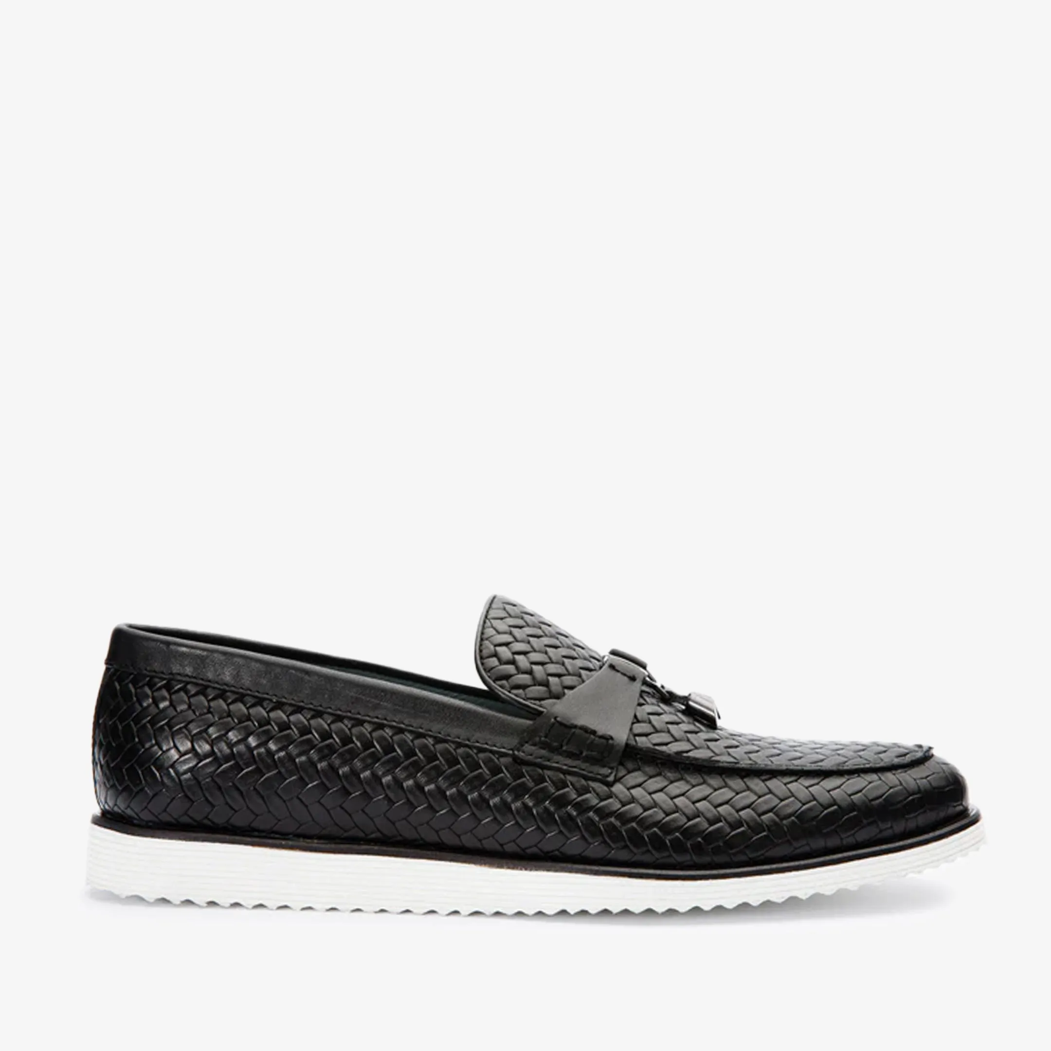 Quiet Step Beach Fun The Sperry Black Leather Tassel Loafer Men Shoe