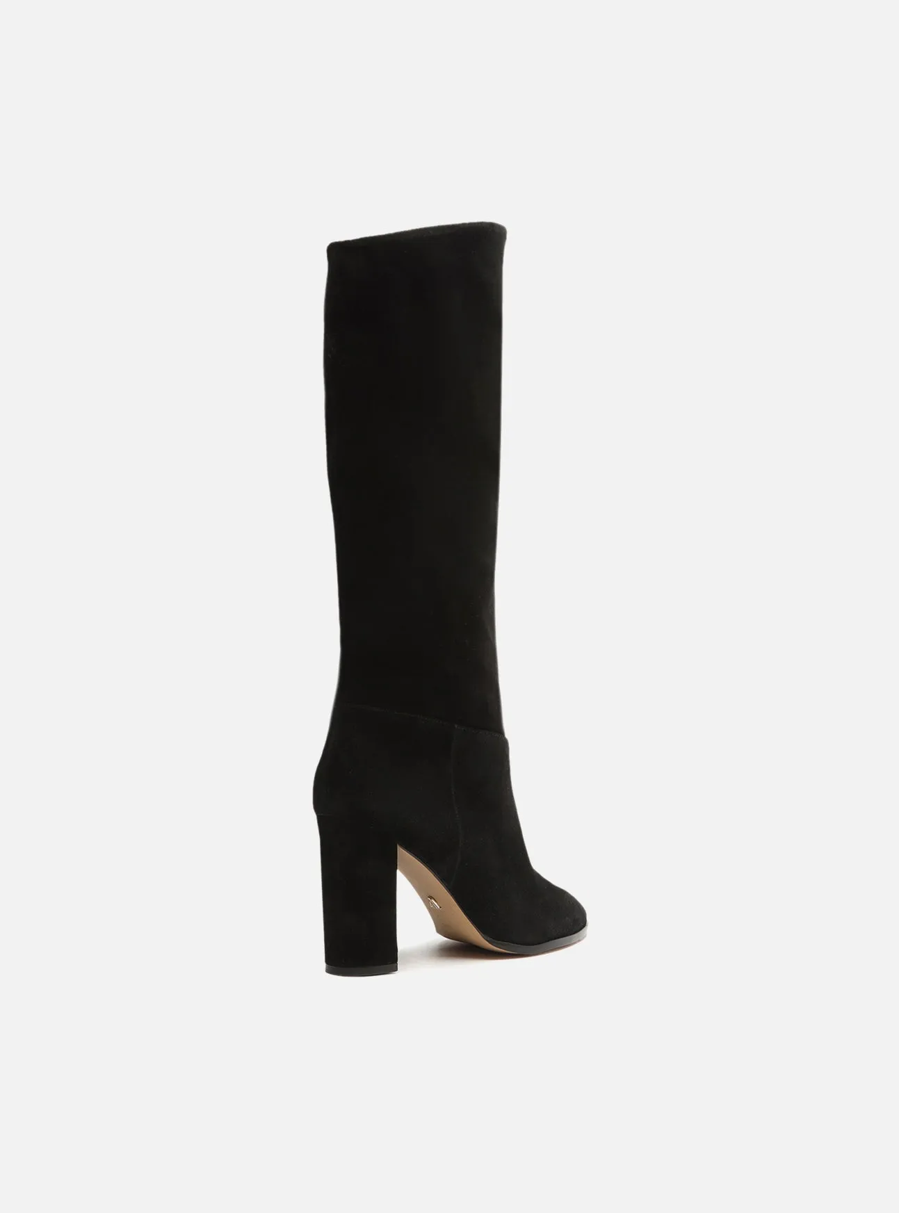 Amara Leather Block Boot Spiked Stilettos