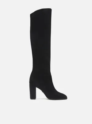 Amara Leather Block Boot Minimalist Heels Bridal Footwear