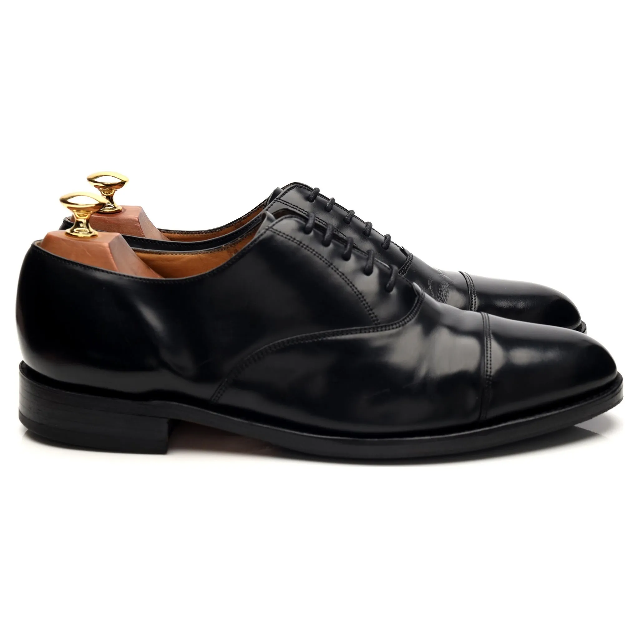 'Arnold' Black Leather Oxford UK 9.5 G Footwear Fashion Step Comfort