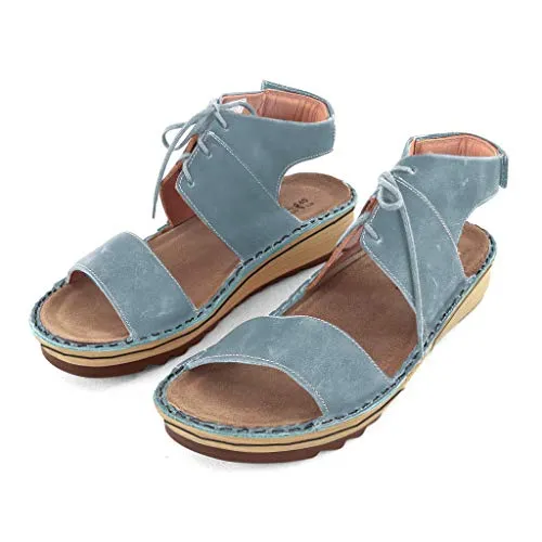 Ankle-Pad Alpicola Low Wedge Sandal