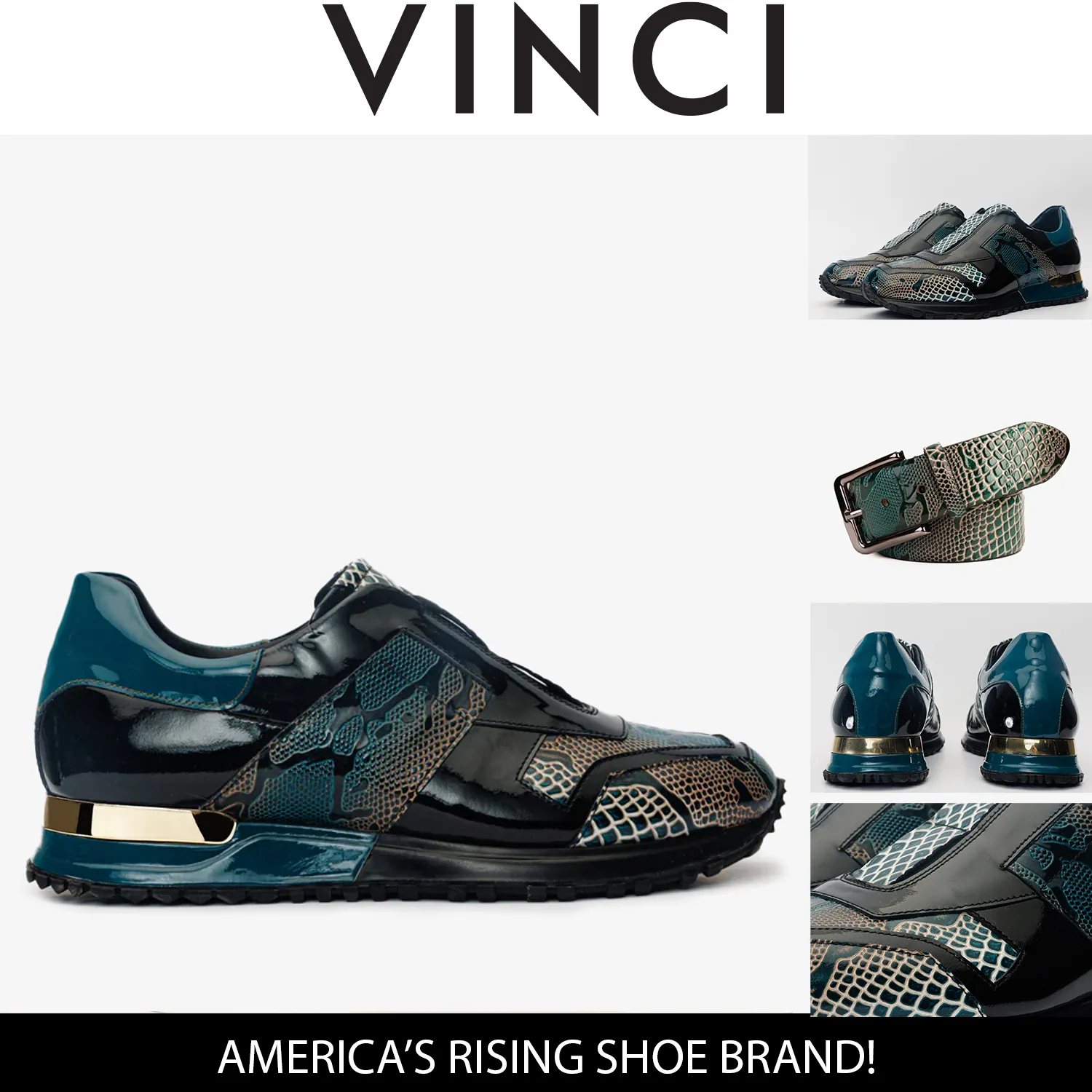 Anti Bacterial The Milano Snk Green Leather Men Sneaker