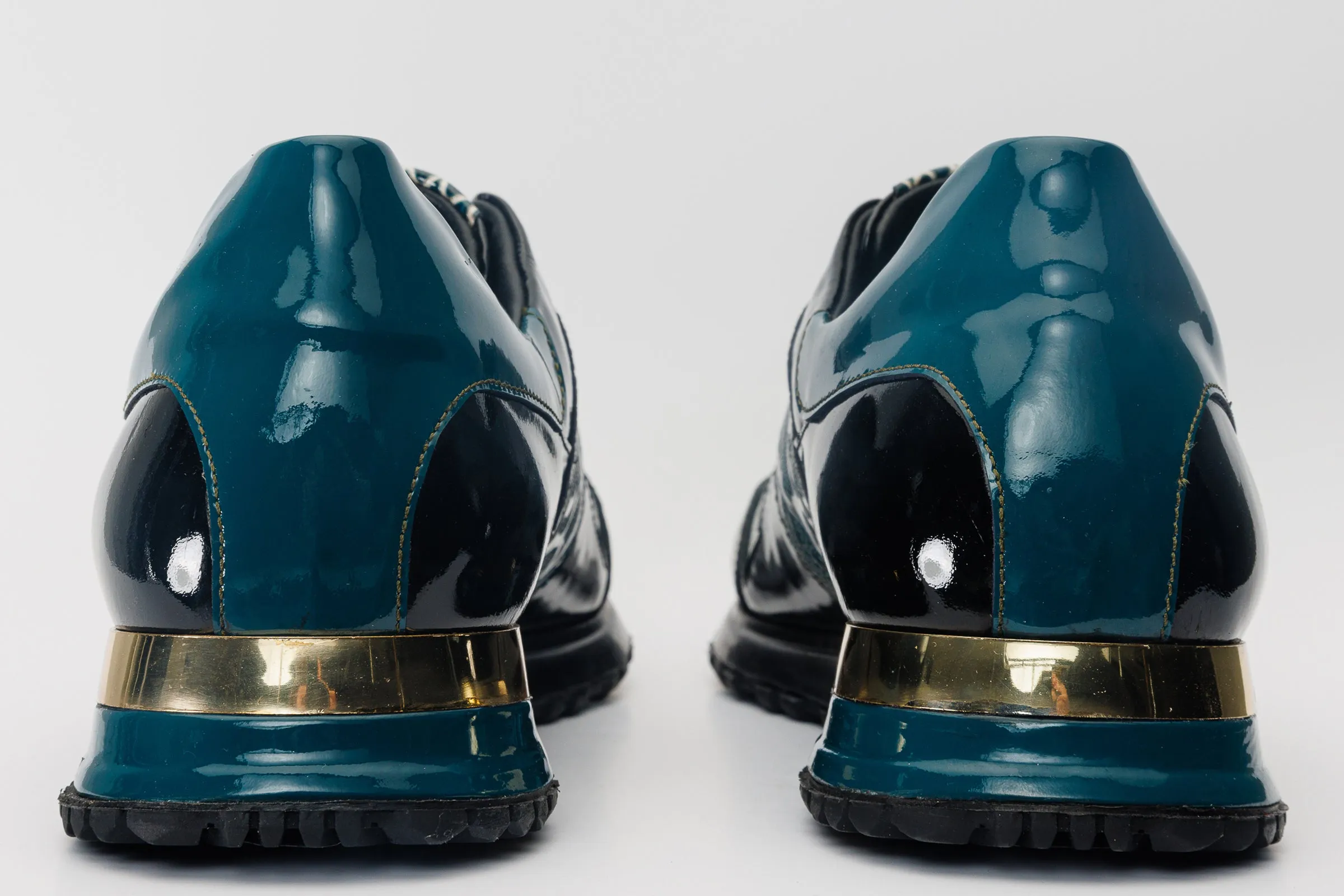 Anti Bacterial The Milano Snk Green Leather Men Sneaker