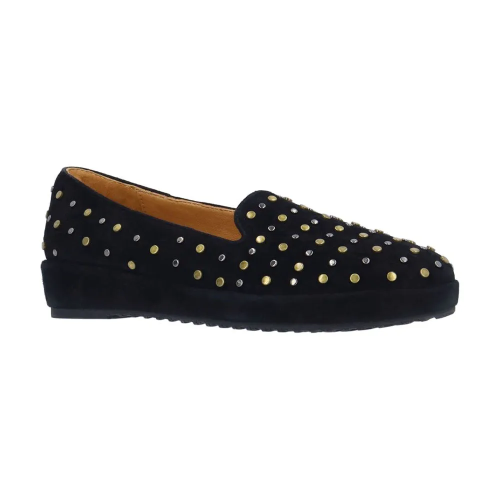 L'Amour Des Pieds Cailene Womens Shoes Black Kid Suede